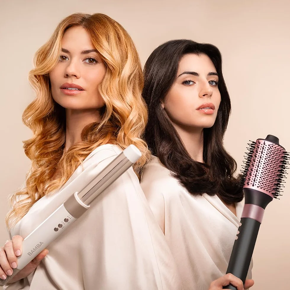 Cecotec - Brosse Soufflante CeramicCare AirGlam Black 1400 W, technologia Coanda, 3 prędkości, 3 temperatury, inteligentna kontrola ciepła, 110 000 obr./min