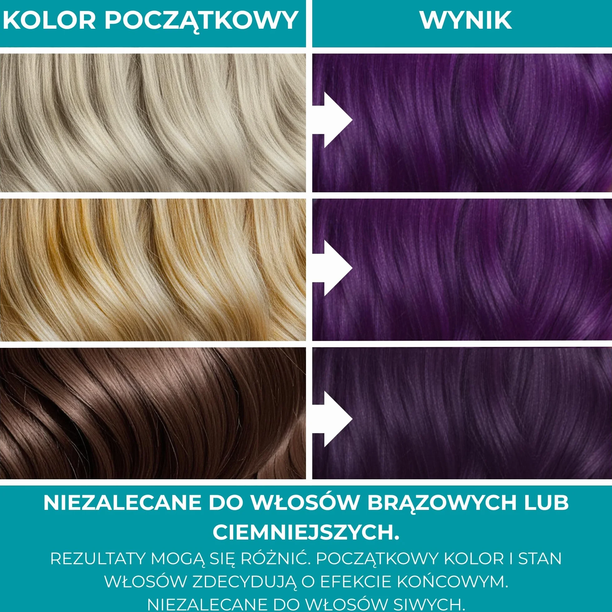 Vip's Prestige Be Extreme | Półtrwały tonik do włosów Kolor 44 Fioletowy intensywny | Czysty pigment | Nadaje kolor rozjaśnionym lub siwym włosom | Bez amoniaku, parabenów i PPD