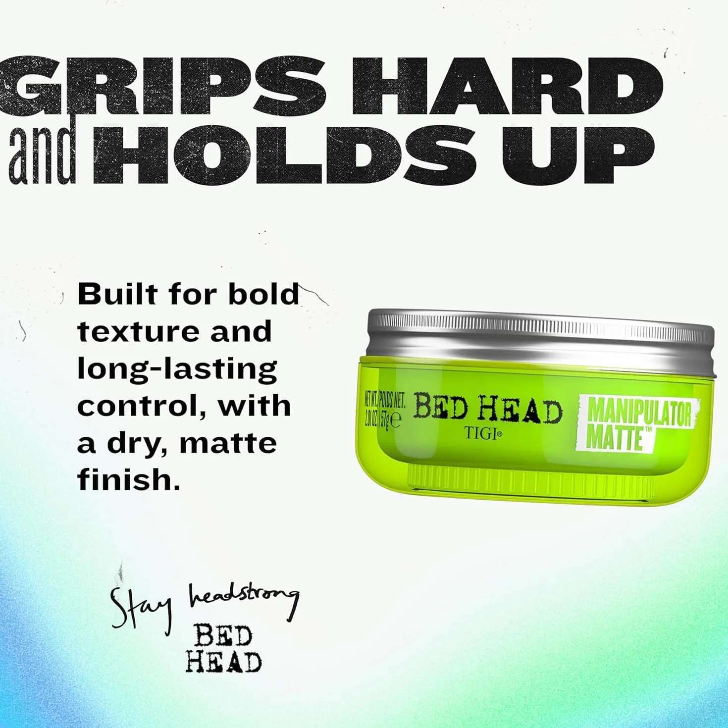 Tigi Bed Head Manipulator, Matująca Pasta do Włosów w Formie Wosku, o Mocnym Utrwaleniu, 57 g