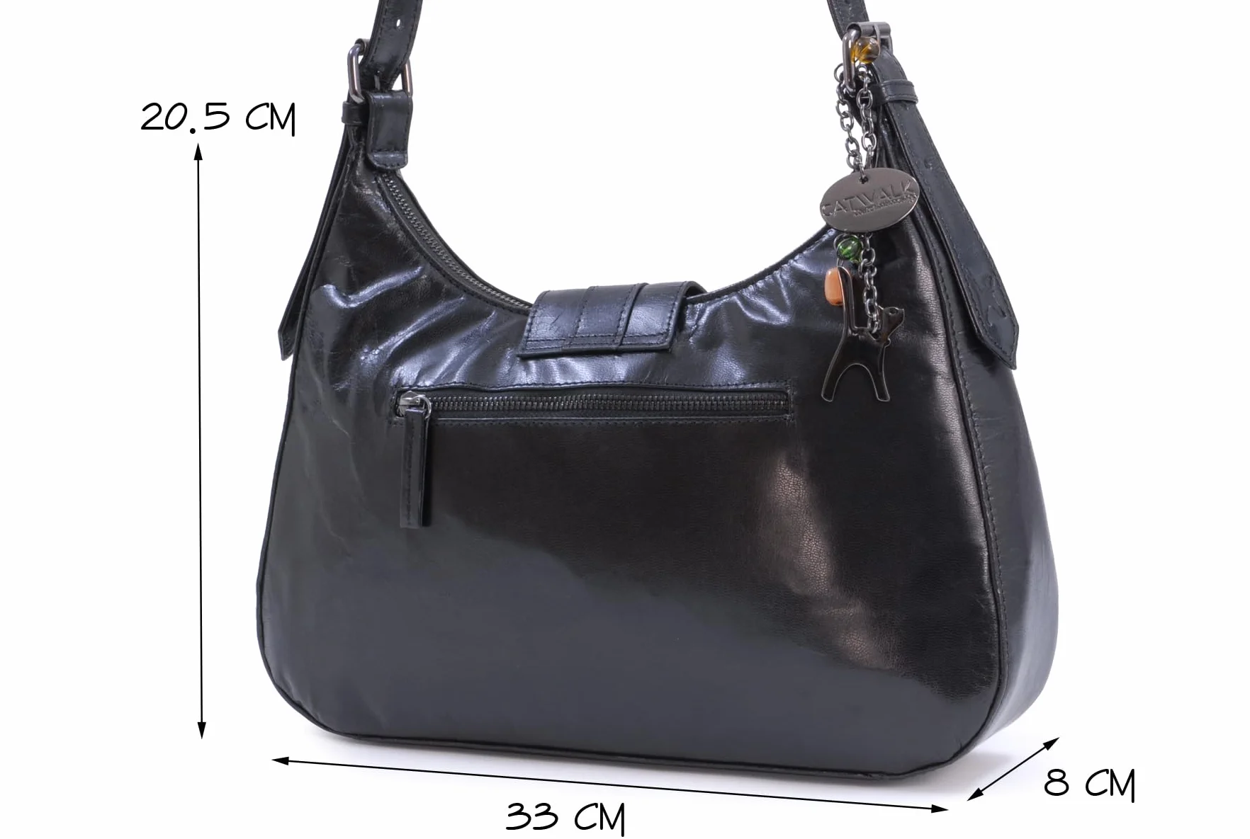Catwalk Collection Handbags - Skórzana Torba na Ramię dla Kobiet - Średnia Torba Typu Tote - Torebka z Wieloma Przegródkami - Harlie