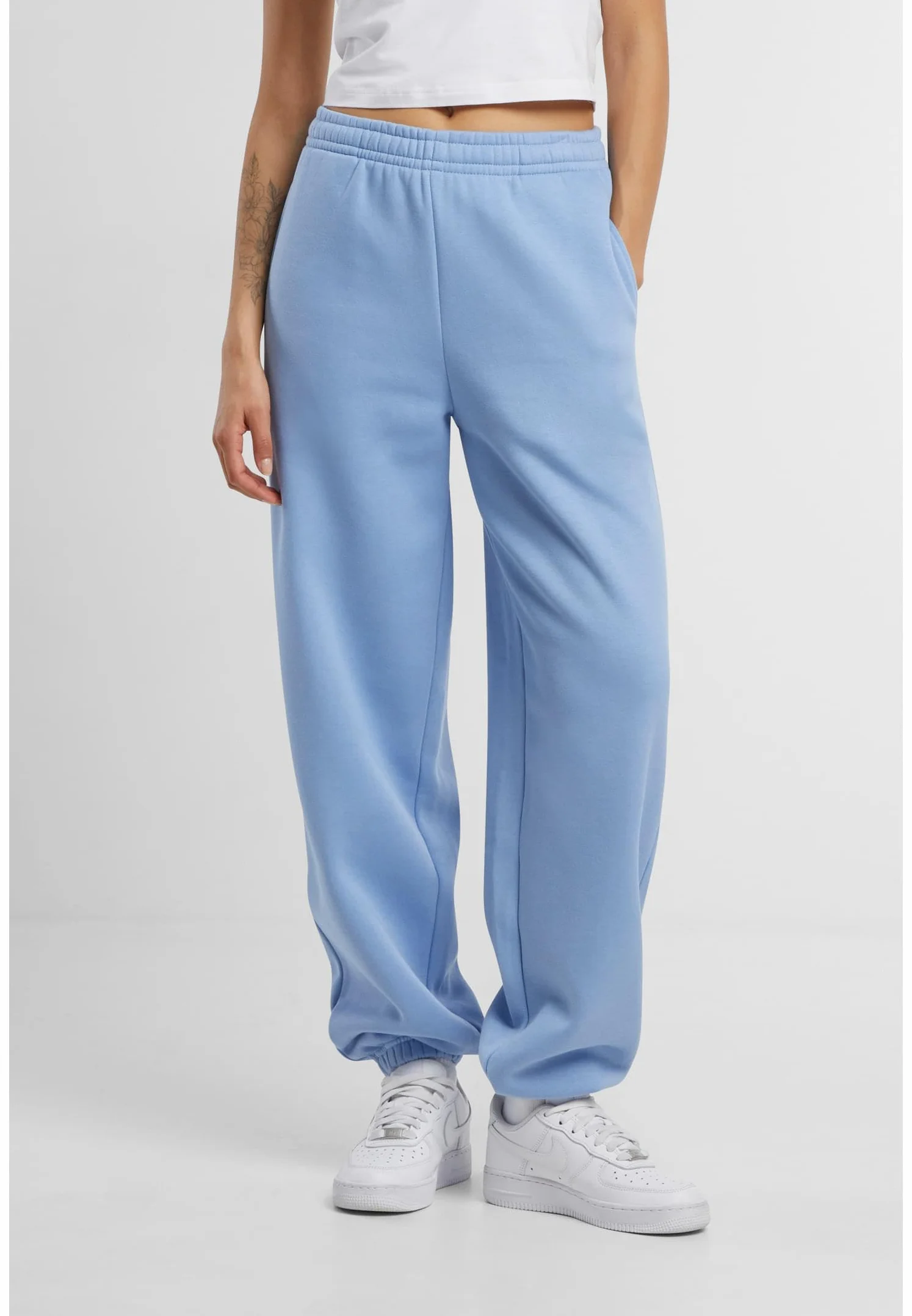 Build Your Brand By291-ladies Fluffy Sweatpants - Spodnie dresowe Kobiety