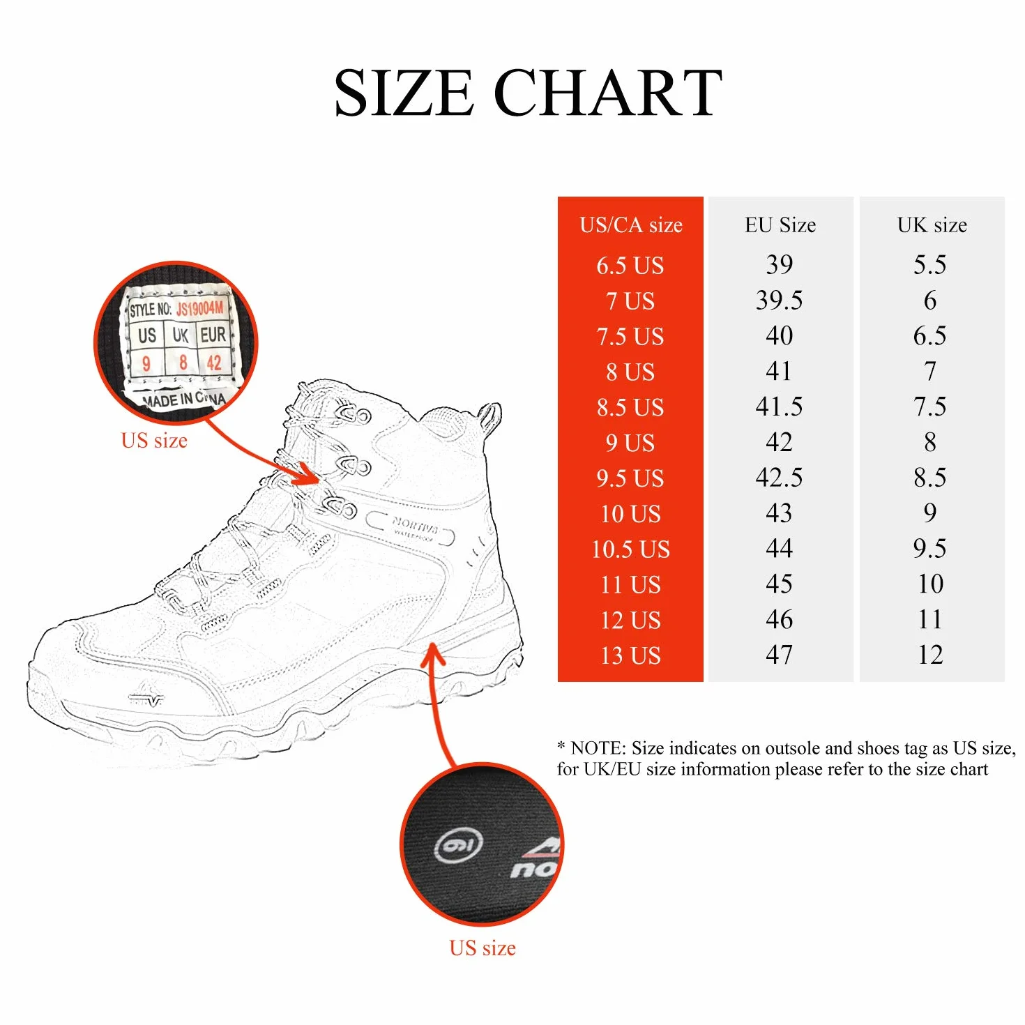 NORTIV 8 Męskie wodoodporne buty turystyczne outdoorowe Mid Trekking Backpacking Buty alpinistyczne JS19004M