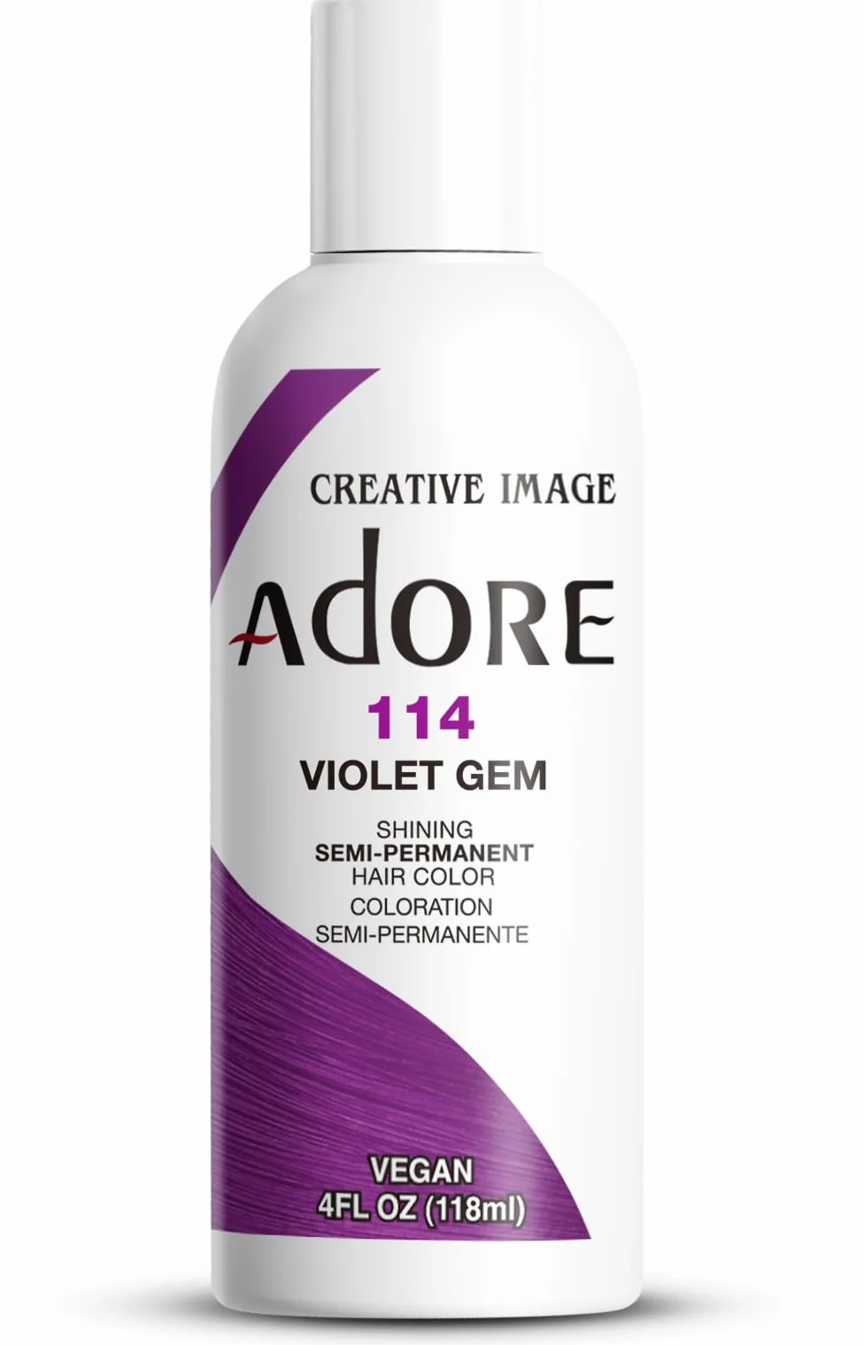 Adore Shining Semi Permanent Hair Color 114 Violet Gem