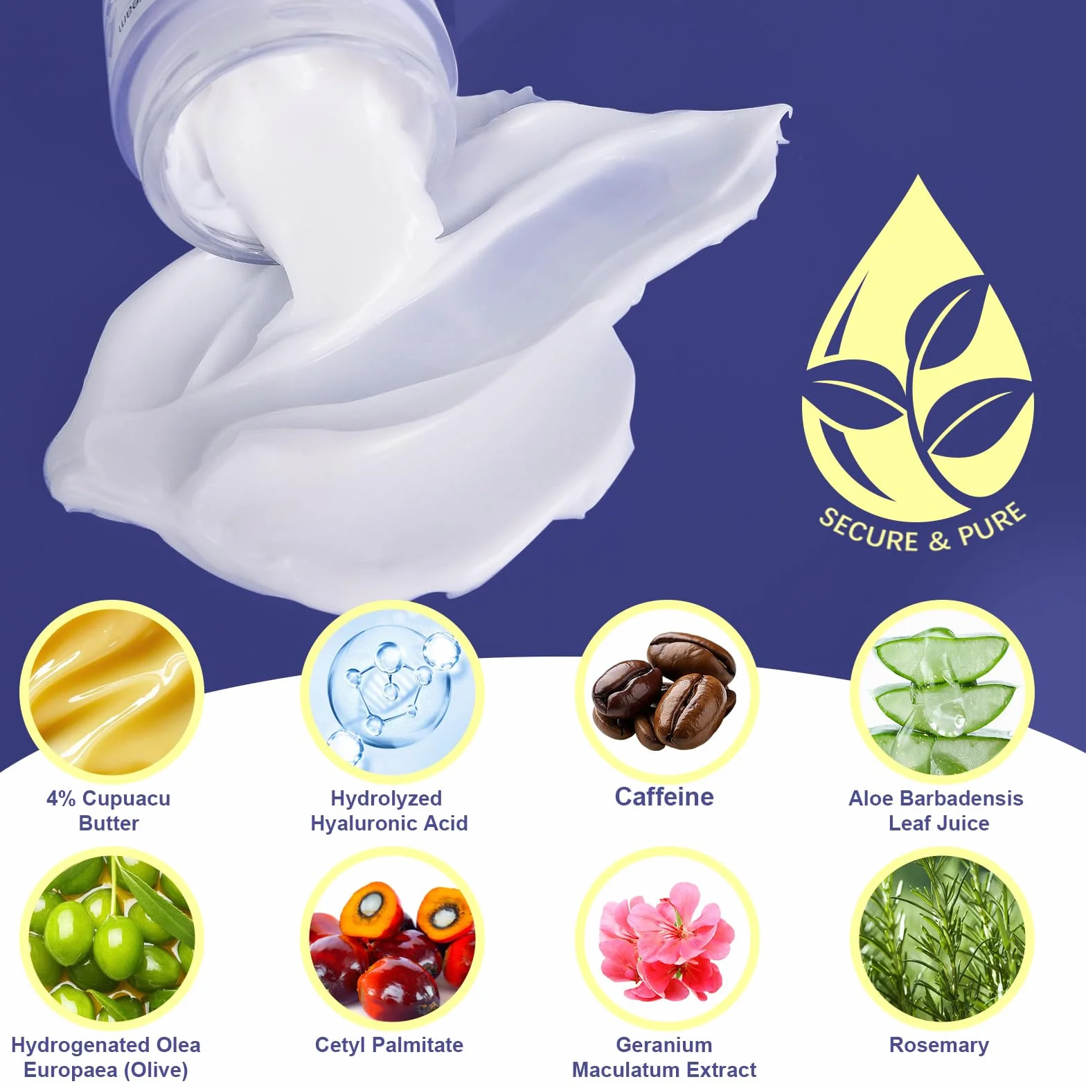 Lift & Firm Neck Cream, ujędrniający krem na szyję i dekolt, z proaktywnym kompleksem regenerującym, organiczny krem redukujący zmarszczki, linie szyi, 50 ml