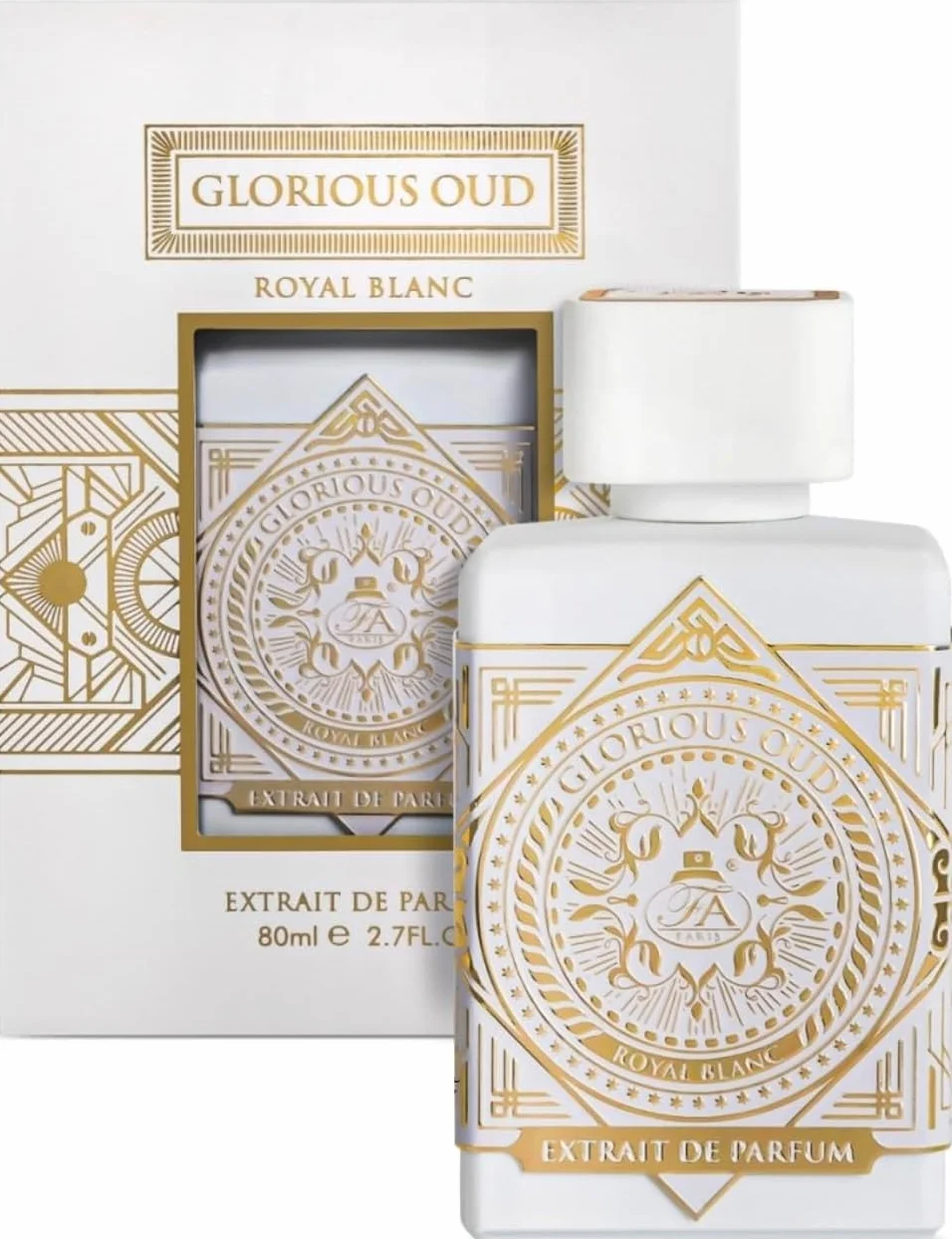 Glorious Oud Royal Blanc, Extract de Parfum, Fragrance World, unisex, 80 ml