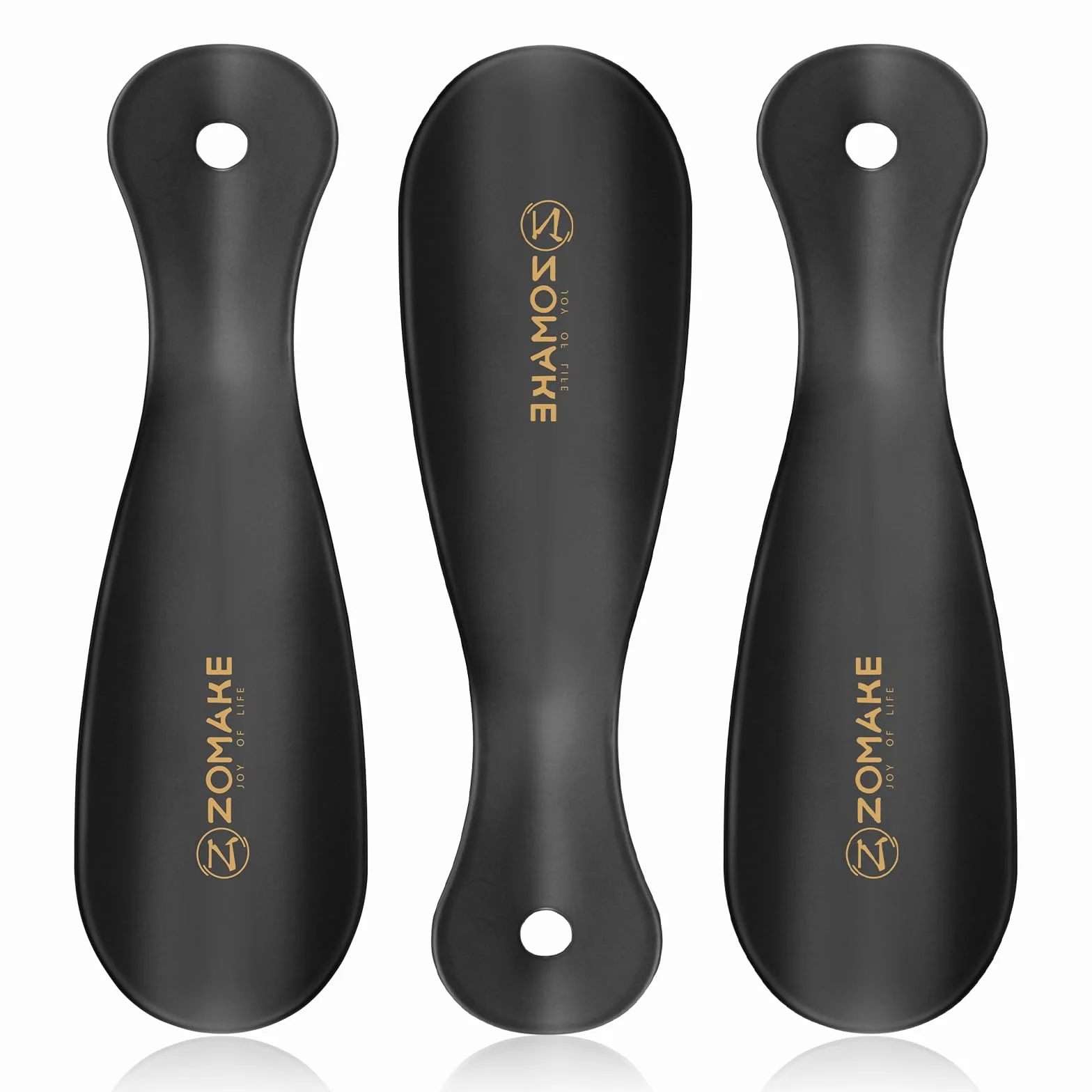 ZOMAKE Mała Łyżka do Butów,Mały Prostownik do Butów Metalowy,Mini Podróżna Łyżka do Bucików Krótka 19cm