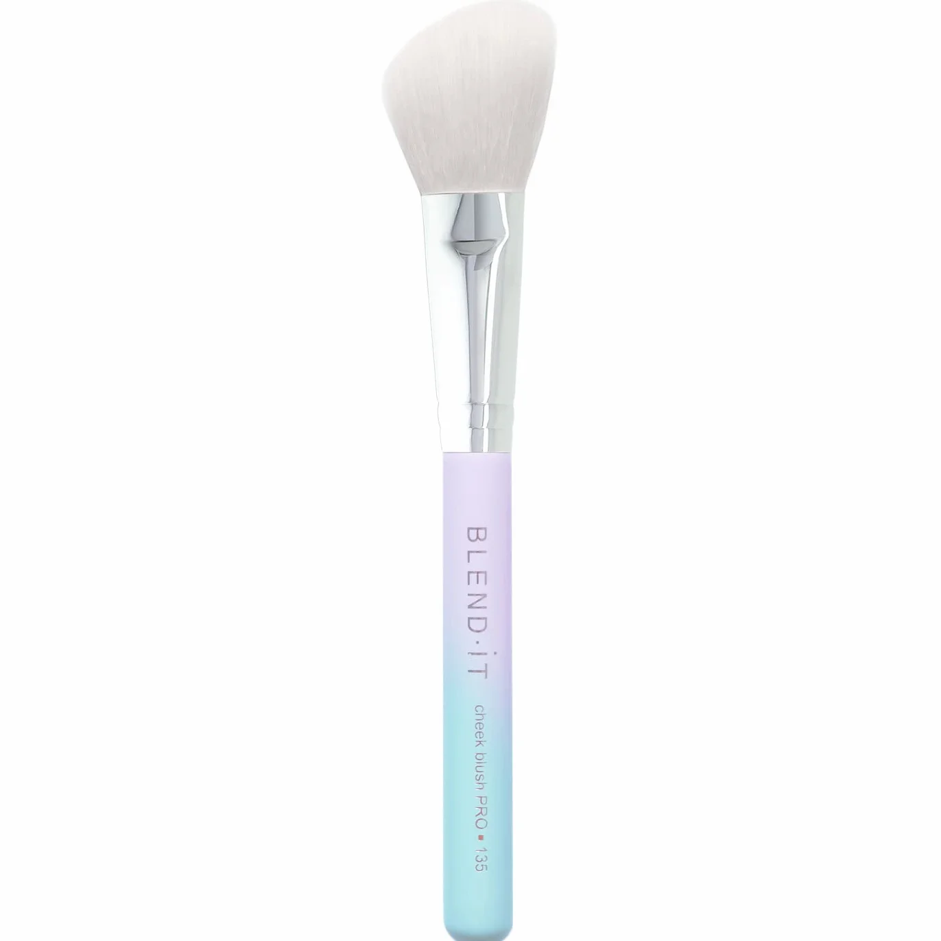 BLEND IT - Pędzel do makijażu I Cheek Blush PRO 135 pędzel do różu I mieszanka syntetycznych włosów i koziego włosia I drewniany uchwyt I mosiężna nasadka I trwały I Violet Sunset
