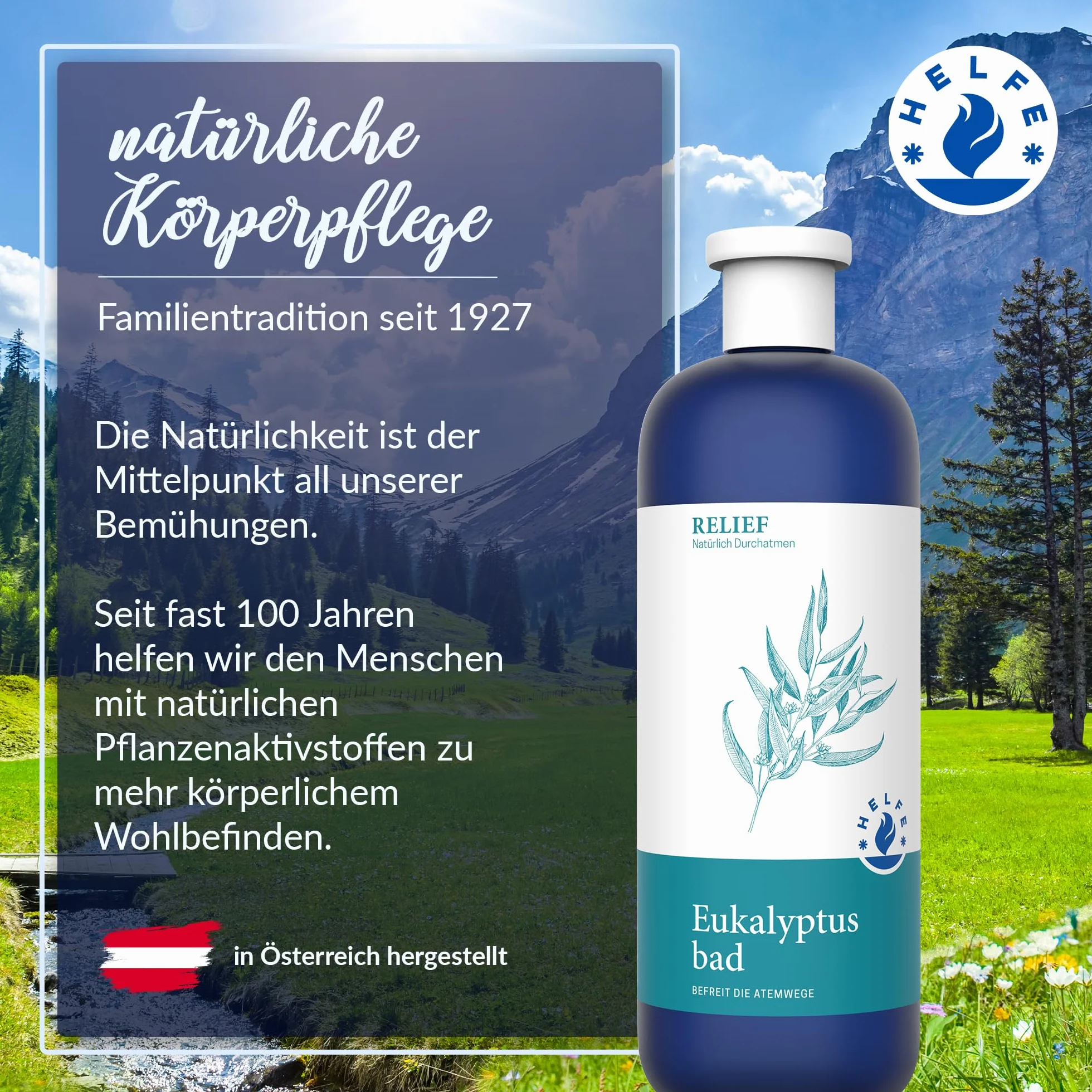 Kąpiel przeciw przeziębieniom (200 ml) – bardzo skuteczna kąpiel eukaliptusowa do łagodzenia objawów kataru – uwalnia drogi oddechowe – receptura farmaceutyczna z Austrii
