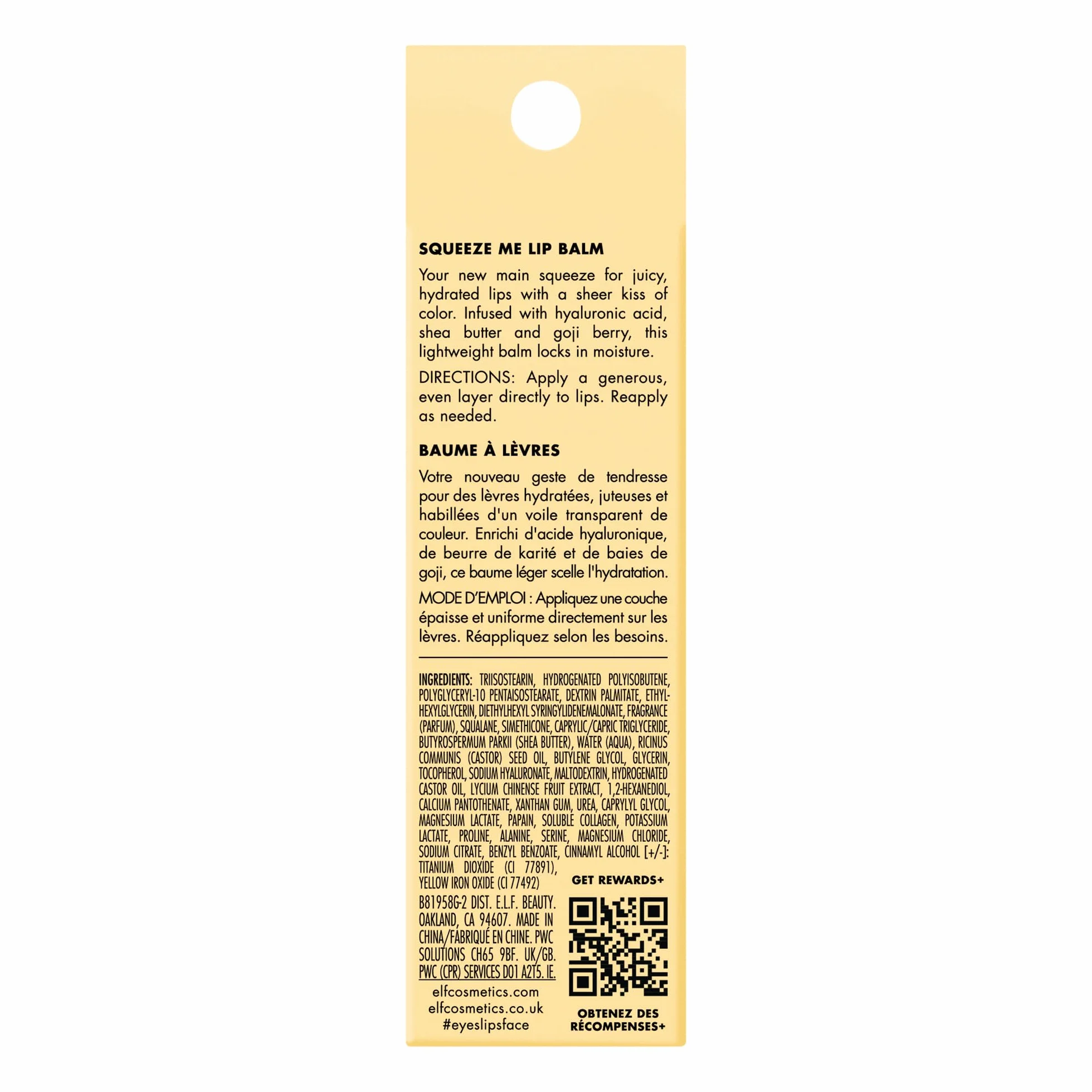 E.L.F. Squeeze Me Balsam do Ust, Wanilia Frosting, 6 g