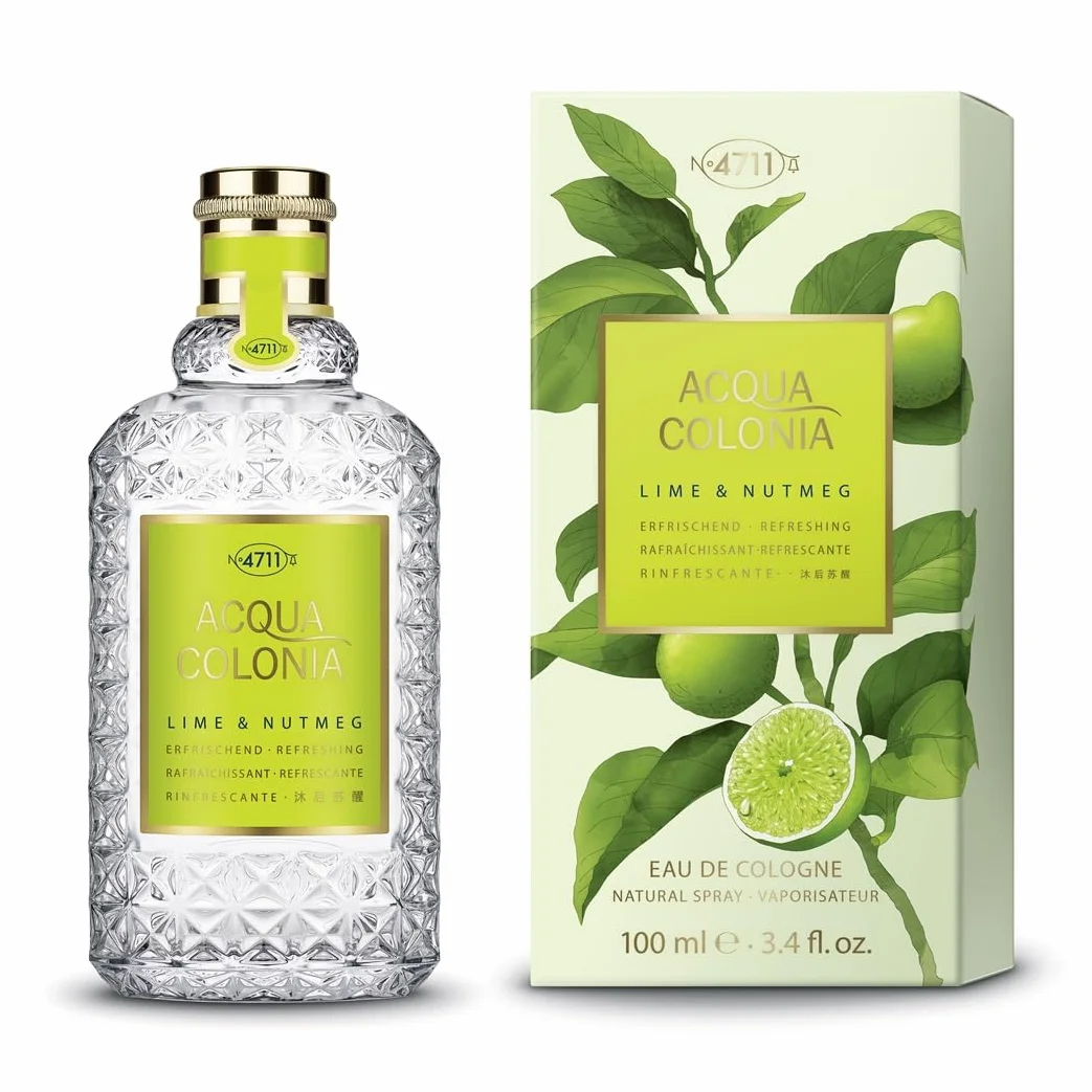 4711 Acqua Colonia® Lime & Nutmeg woda kolońska – orzeźwiająca – wellness dla zmysłów | 100 ml Natural Spray