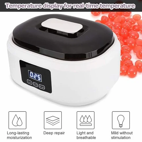 Maszyna do wosku parafinowego, podgrzewacz 200 W do rąk i stóp, regulowana temperatura, pojemność 3500 ml, szybko topiąca się kąpiel dla gładkiej miękkiej skóry w domu