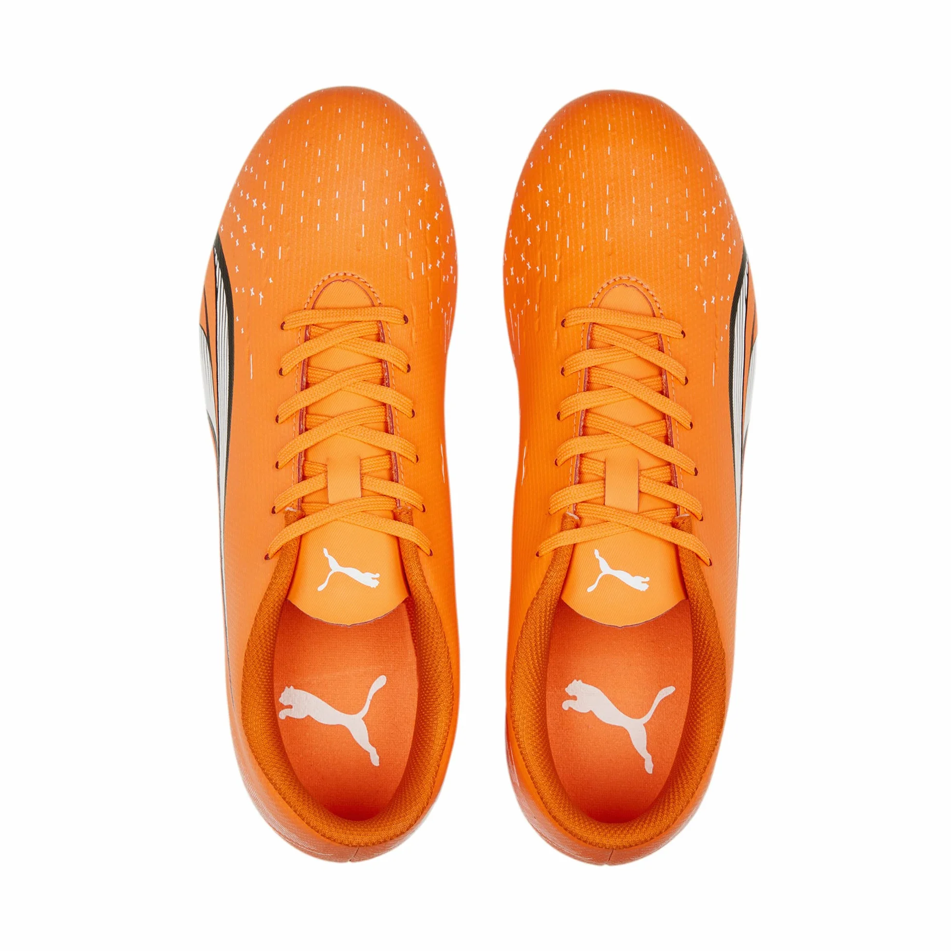 PUMA Damskie buty piłkarskie Ultra Play Fg/Ag WN's, Ultra pomarańczowy Puma biały niebieski błyszczący, 37.5 EU