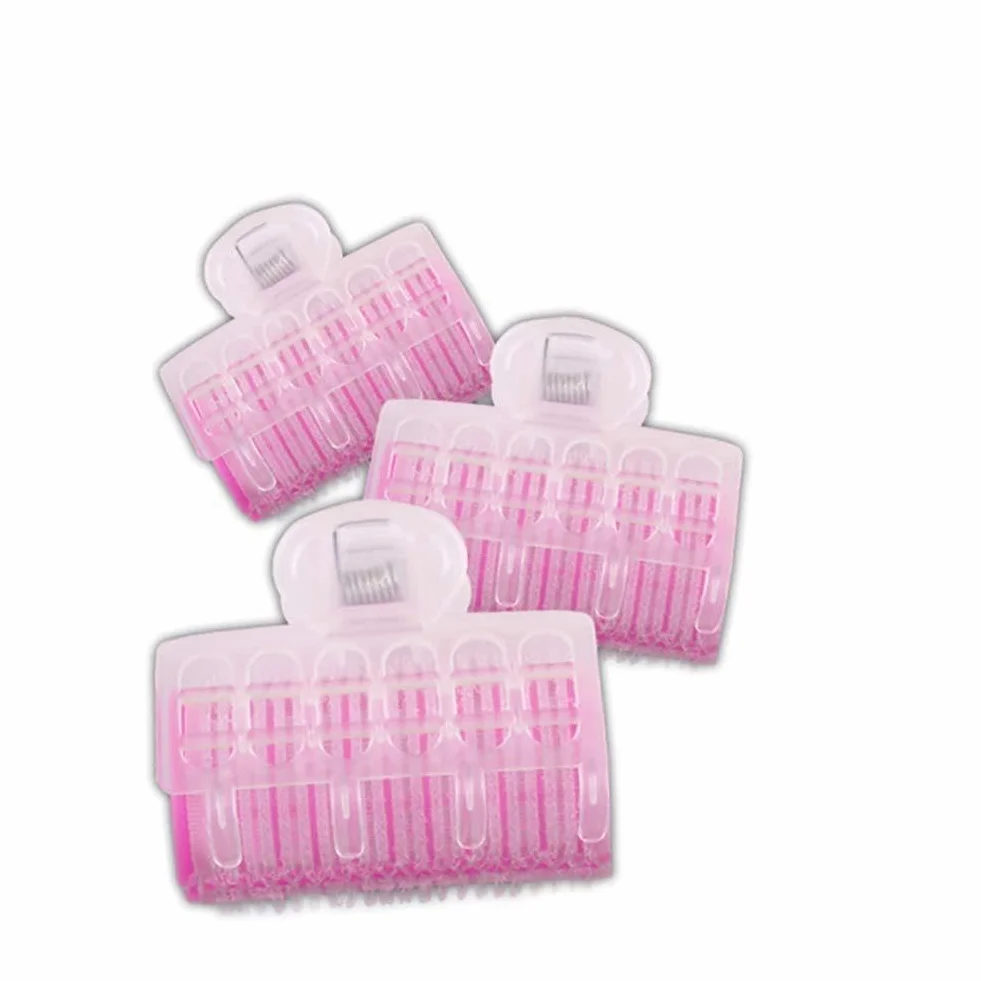 Yinhing Samoprzylepne Lokówki do Włosów Rolki Samoprzytrzymujące Antypoślizgowa Spinka do Włosów z Tworzywa Sztucznego do Salonu Domowego (PINK)