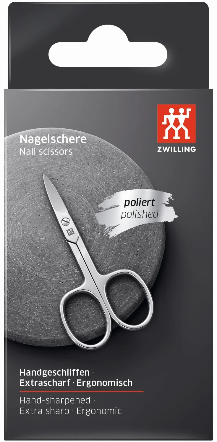 ZWILLING Nożyczki do paznokci 90 mm srebrne polerowane
