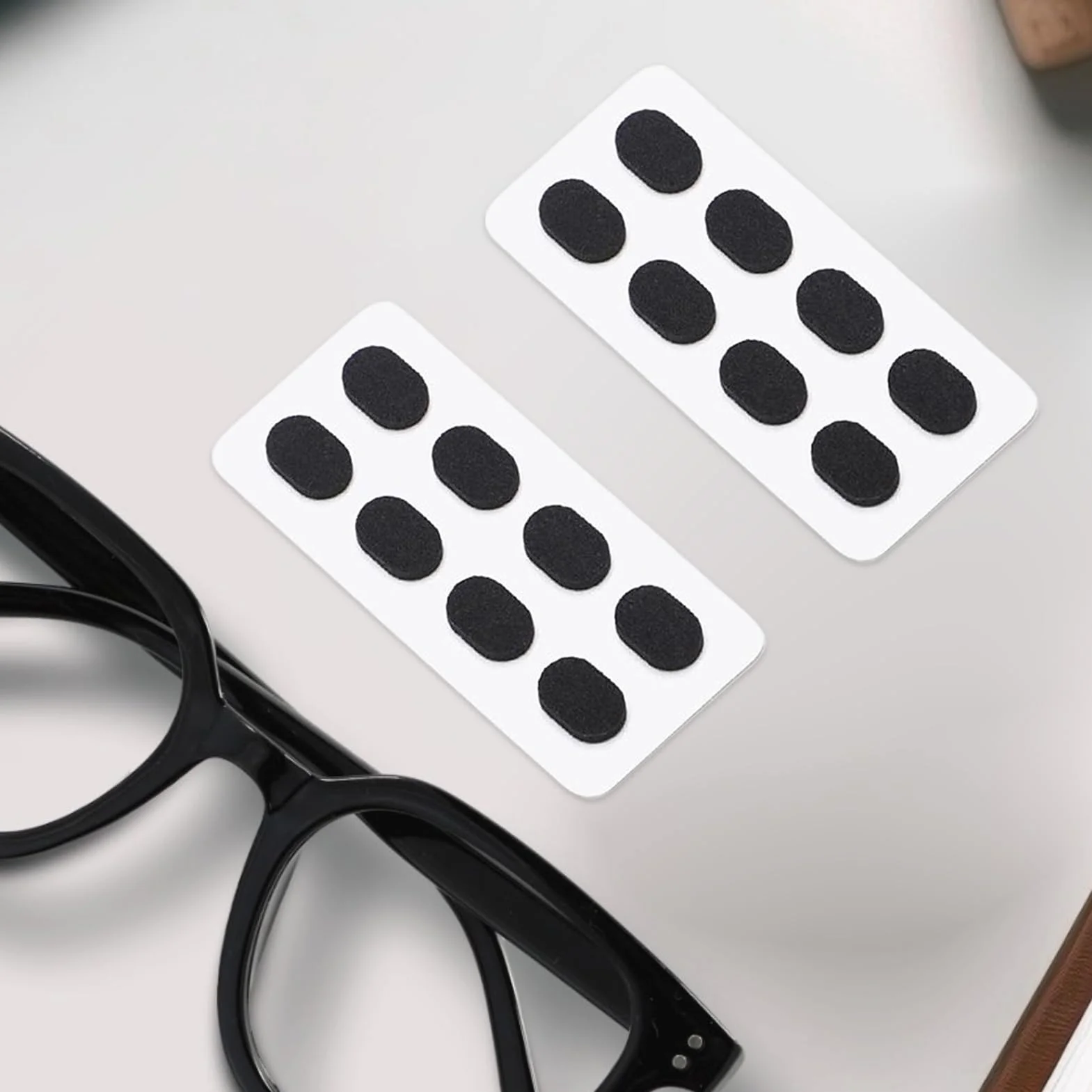 Eyeglass Nose Pads, Non Slip Grips, Soft Foam Stickers, 40 Pair Self Adhesive Set, Comfortable Glasses Support, For Work Makeup Sports Commuting Travel Use, 0.35x0.24x0.06 inches