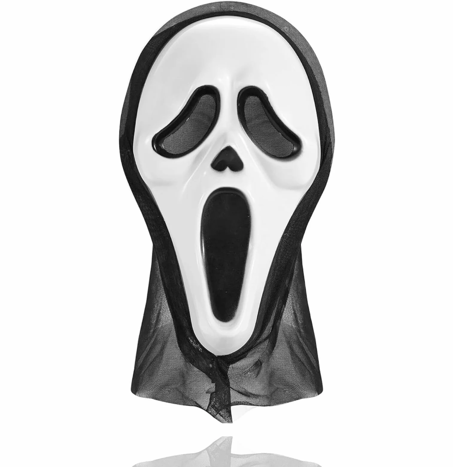 TK Gruppe Timo Klingler Scream maska ducha na Halloween dla mężczyzn i kobiet jako kostium na Halloween i karnawał – maska kostiumowa Ghostface przebranie maska ducha