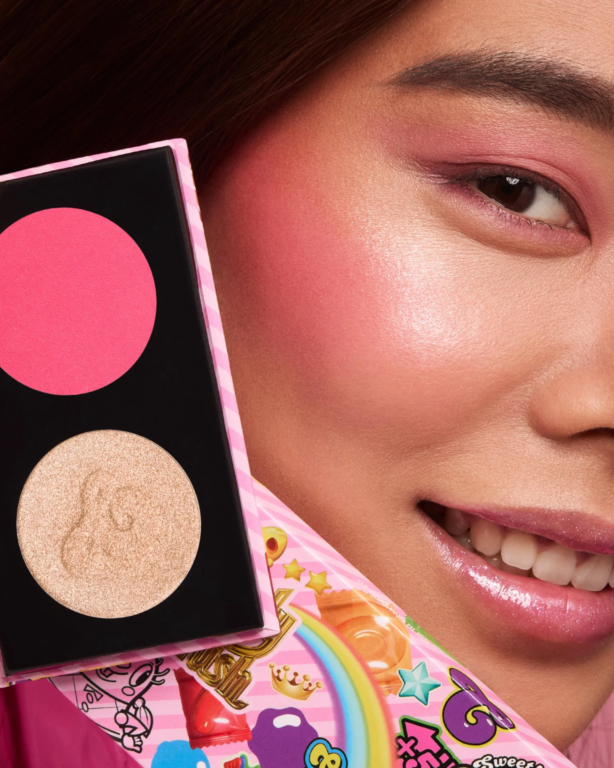 KIKO Milano Candy Crush™ Mega Blush & Highlighter Duo 02, Paleta Do Twarzy Z Różem I Rozświetlaczem