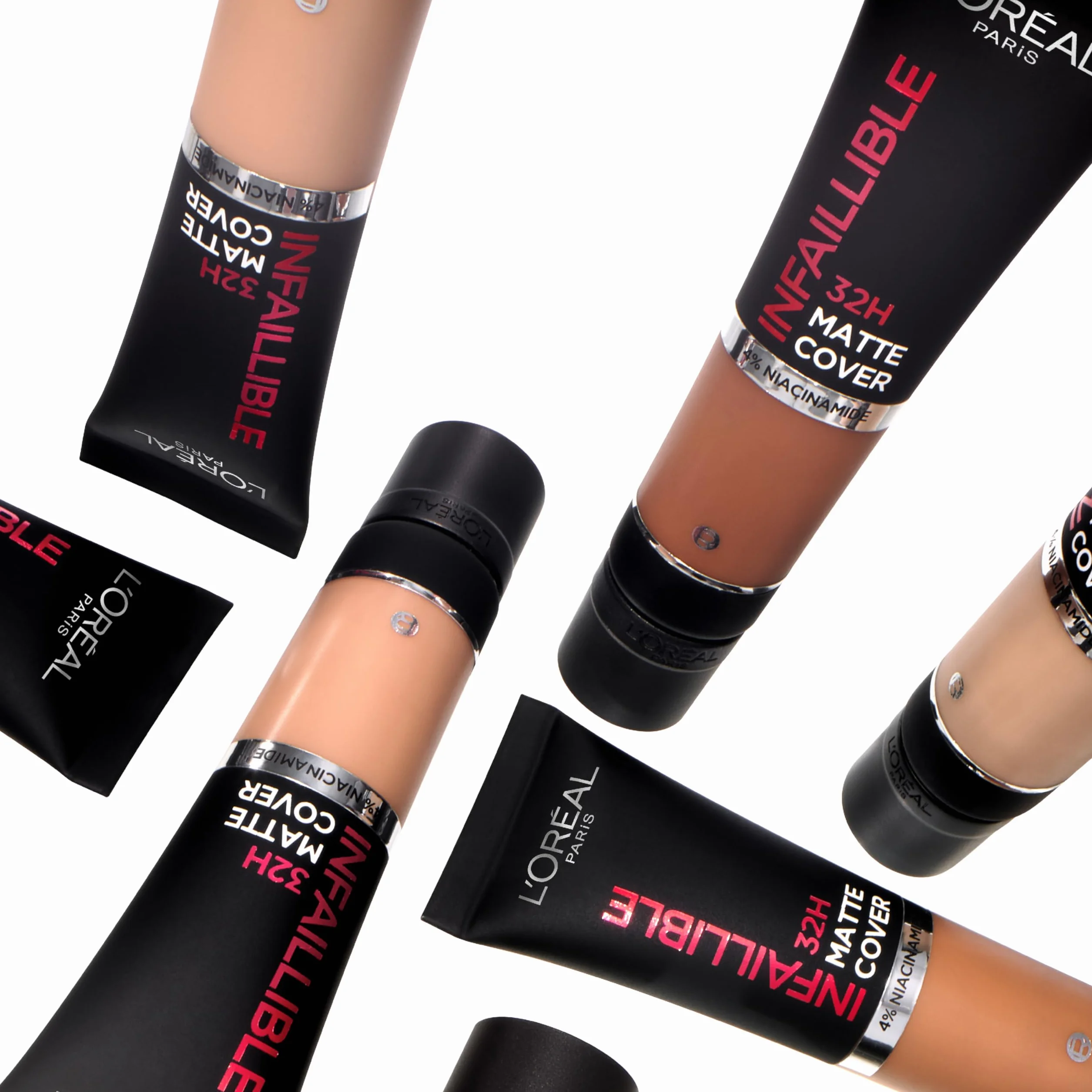 L'Oréal Paris Infaillible 24 h Matte Cover Podkład do twarzy w płynie, fluid matujący i kryjący, 200 Golden Sand, 35 ml