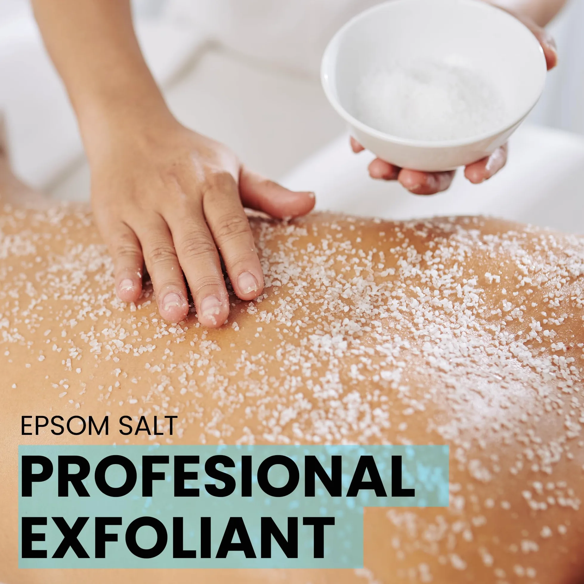 Epsom Salt, sól do kąpieli, uzupełnij skórę naturalnym magnezem, peelingiem do ciała, Detox i regeneracją witalności, 7000 g