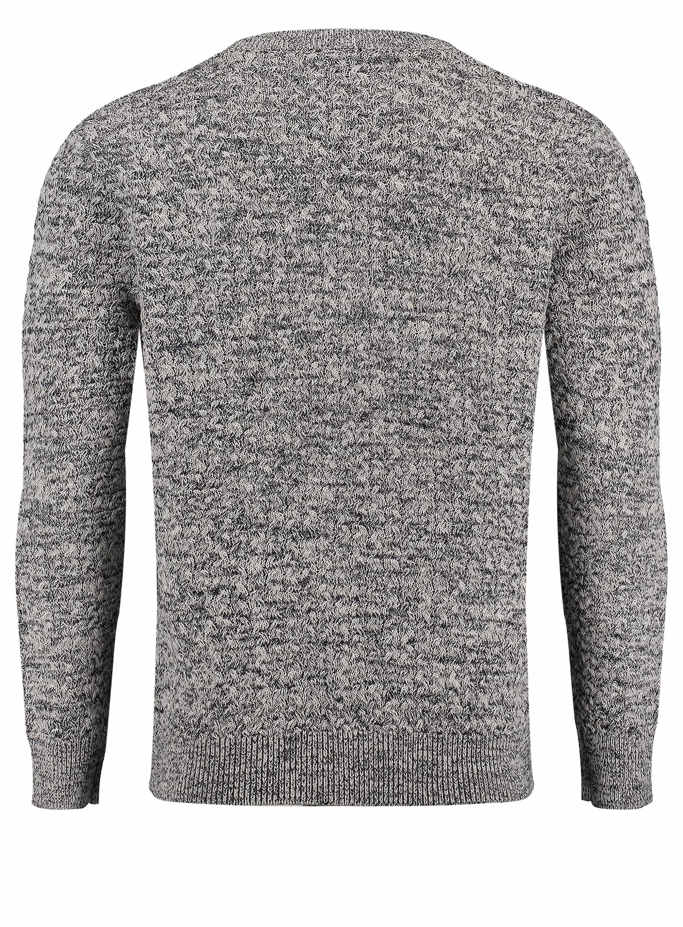 KEYLARGO Como okrągły sweter męski, Jasnoszary (1104), XXL