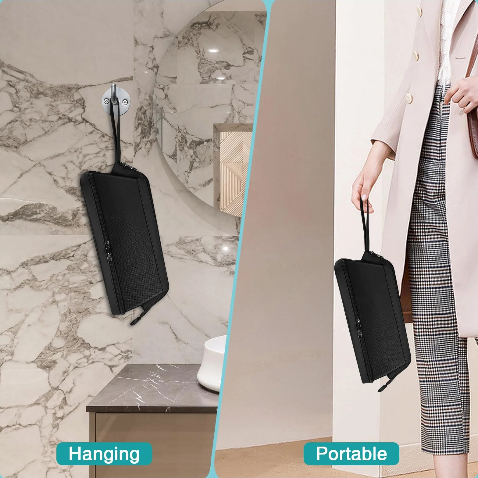 SITHON Dwuwarstwowa Przenośna Torba Podróżna do Dyson Airwrap Styler i Akcesoriów, Torba do Przechowywania Suszarki Dyson Supersonic (Tylko Torba)