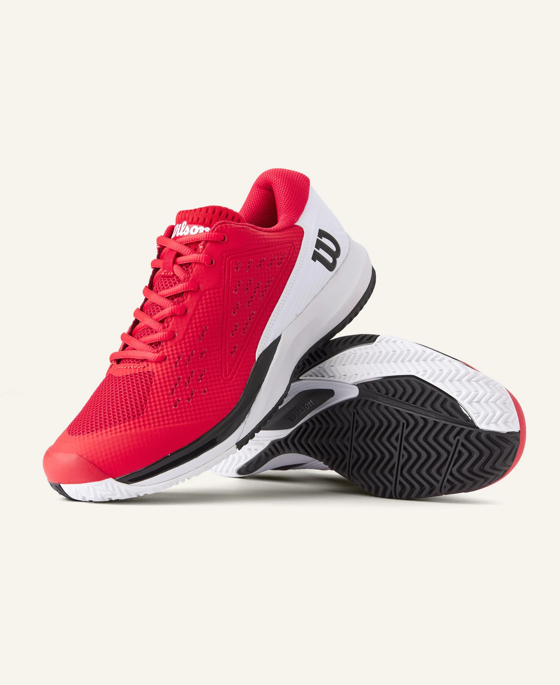 Wilson Męskie buty tenisowe Rush PRO ACE, podczerwień/białe/czarne, 42 EU, Podczerwień, biały, czarny, 9 UK