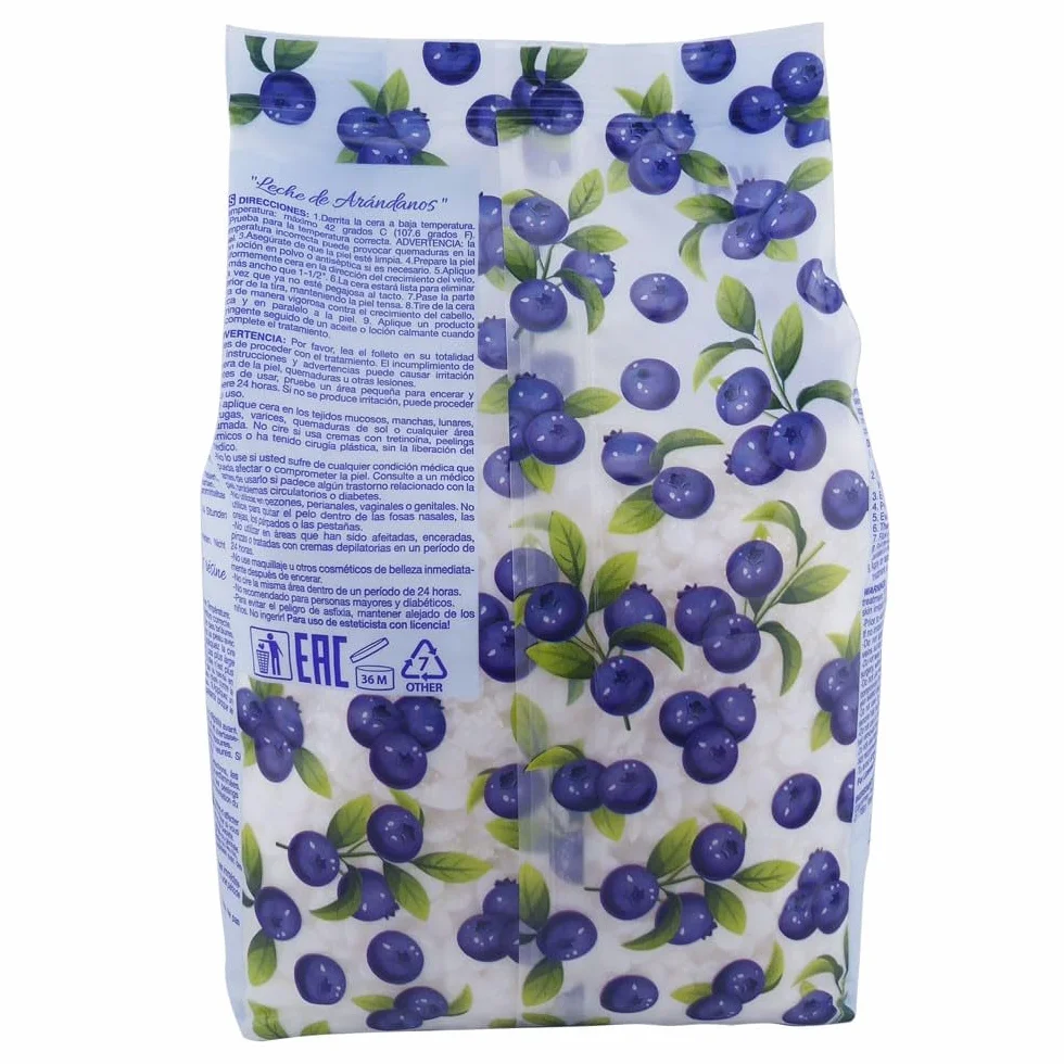 Waxness Blueberry Milk termochromiczne perły z twardego wosku 1 kg – wosk niskotemperaturowy – usuwanie włosów bez pasków woskowych