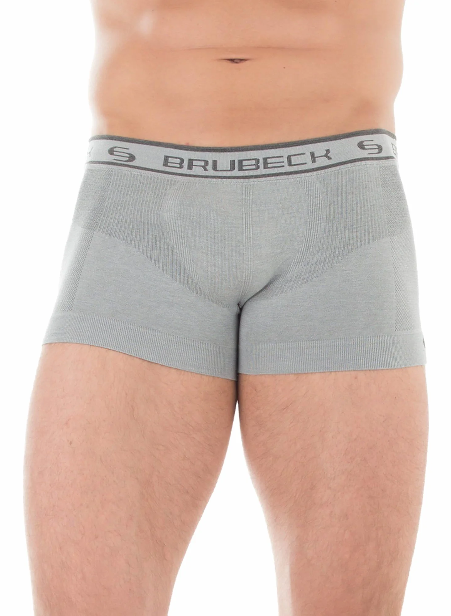 BRUBECK® 3 x BX10050 Comfort Cotton męskie bokserki | bielizna funkcyjna | bezszwowe | odporne na odkształcenia | oddychające, bez kłaczków, rozmiar: XL, kolor: szary, Graphit, M