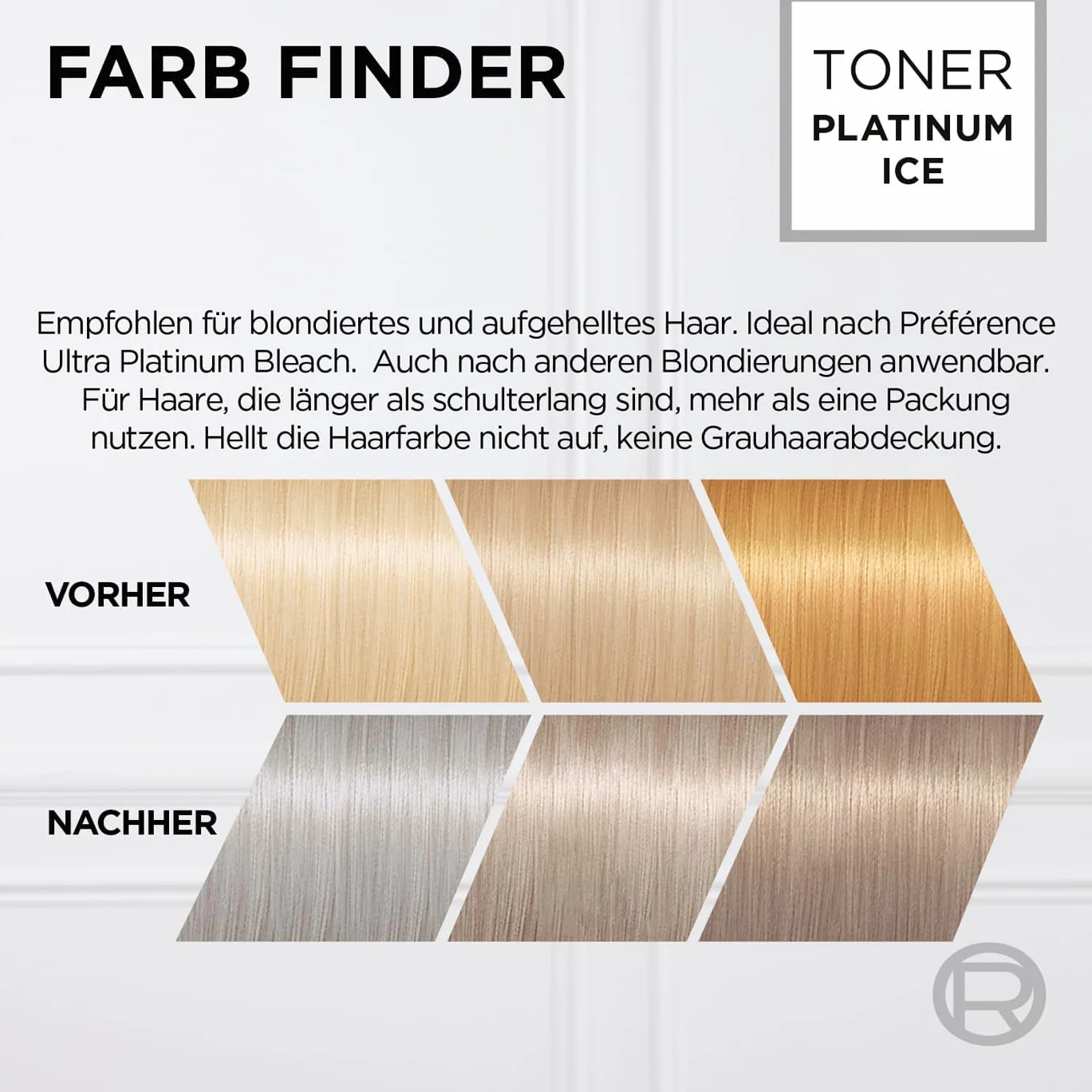L'Oréal Paris Toner do włosów, przeciw żółknięciu dla chłodnego blondu i intensywnego połysku, Bez amoniaku, Préférence Le Blonding, Platinum Ice