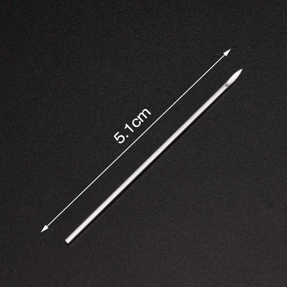 ATOMUS igły do piercingu sterylizowane 100 szt. 12G 14G 16G 18G 20G stal nierdzewna