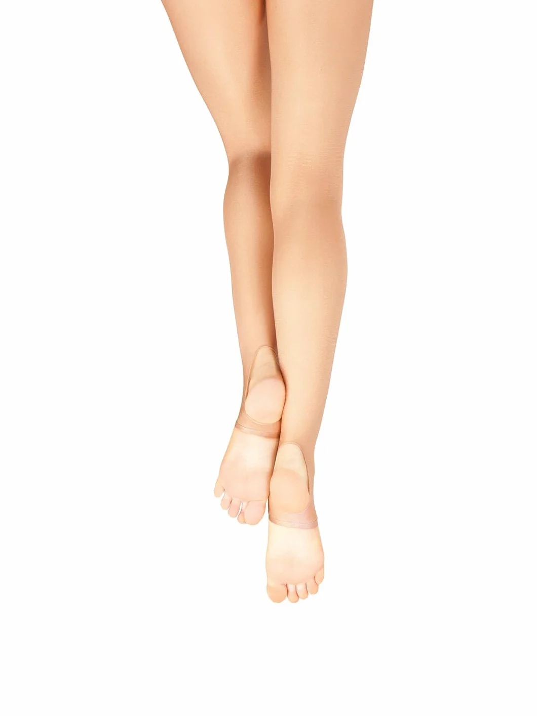 Capezio 126 ultra połyskujące rajstopy ze strzemionami, Kolor Skóry, 7 lat