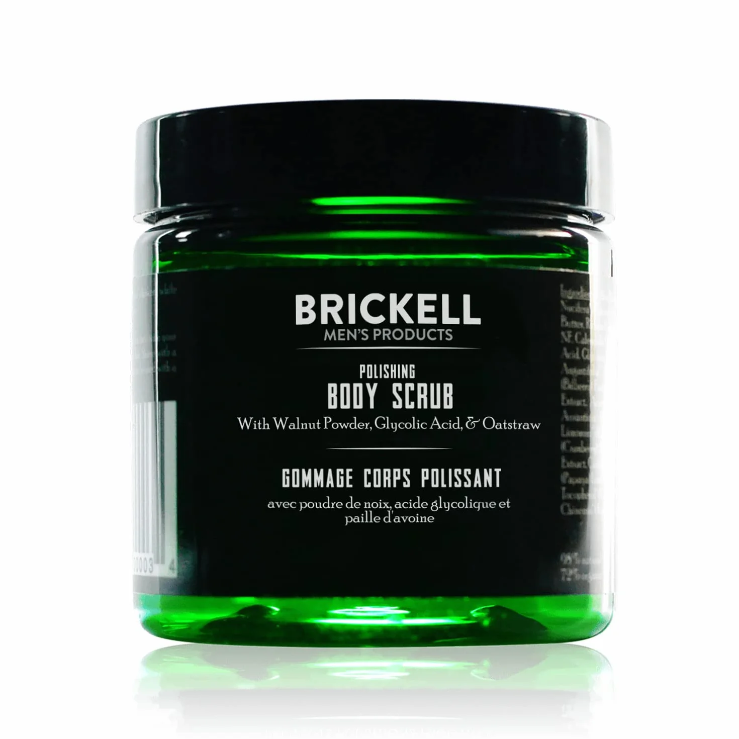 Brickell Peeling do polerowania ciała dla mężczyzn, naturalny i organiczny środek do usuwania brudu, zapobiegania powstawaniu niedoskonałości i rozjaśniania skóry (8 unce)