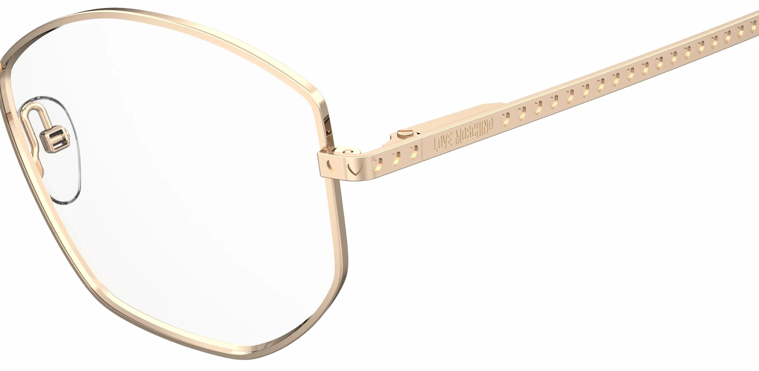 MOSCHINO LOVE MOL623 Rama okularów 000 ROSE GOLD 55/15/140 Kobieta