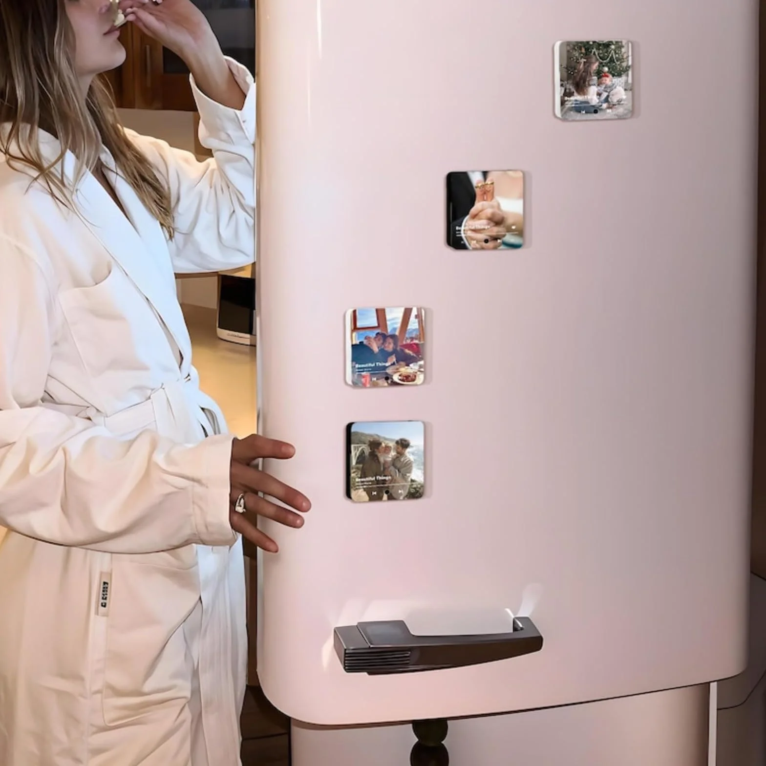 Spersonalizowane magnesy na lodówkę z muzyką, tablica Spotify, spersonalizowane zdjęcie i może odtwarzać utwory, muzykę, magnesy na lodówkę, miłośnika muzyki, Boże Narodzenie, rocznica, dzień
