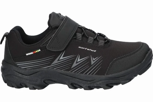 WT246 ORYGINALNE SOLIDNE TREKKINGI BUTY SPORTOWE DZIECIĘCE SOFTSHELL RZEP BK 32