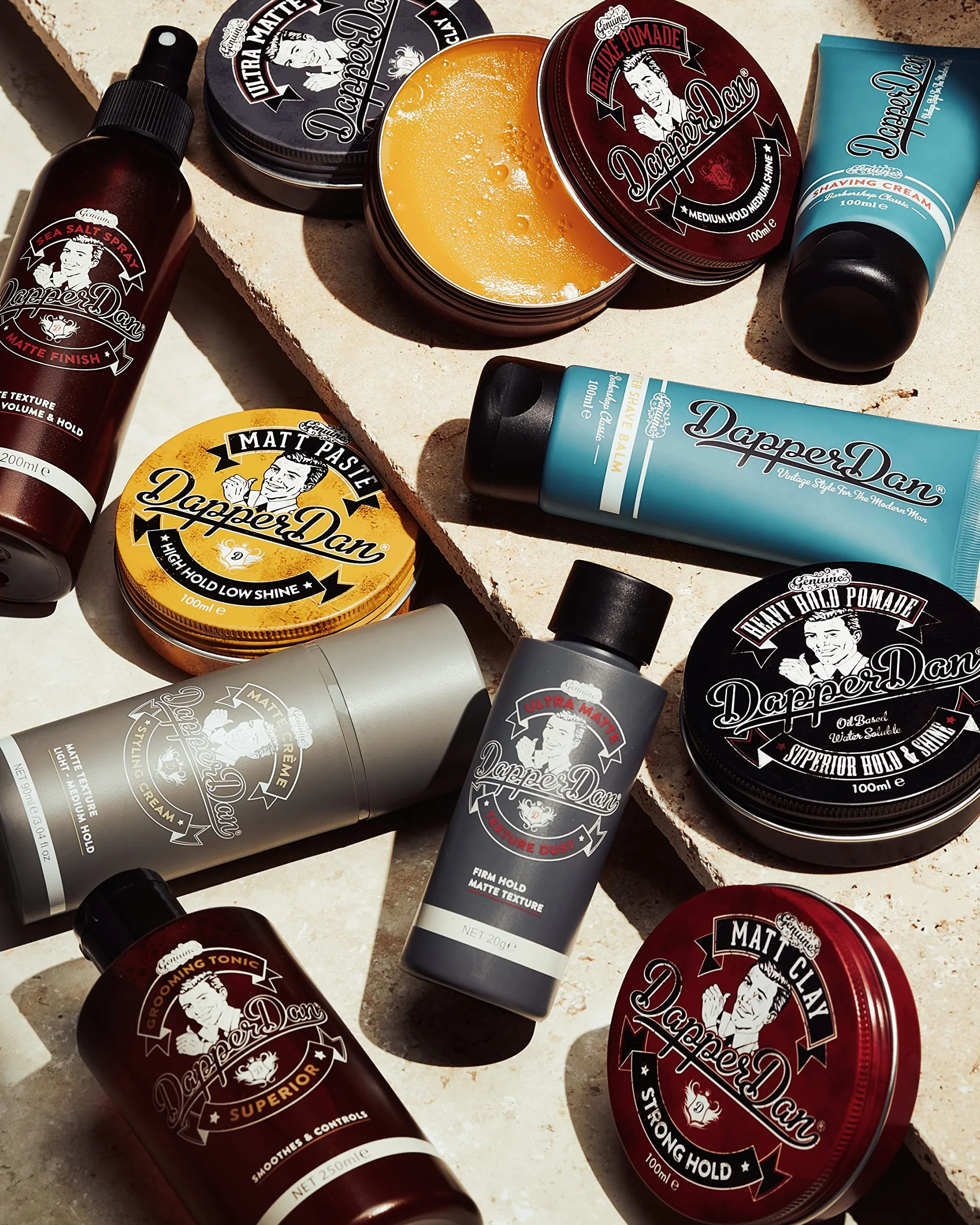 Dapper Dan Matt Paste, Versatile Strong Flexible Hold Hair Styling Product, Matt Texturised, Hair Styling Product for Men, 2 x 100 ml