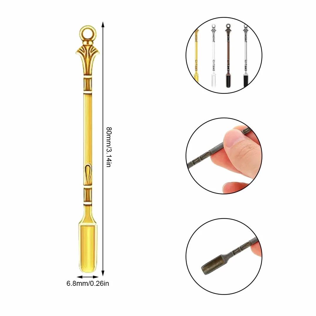 Mini łyżka do tabaka, zestaw 4 mini łyżeczek do leków, łyżeczki do tabaka, mini łyżka do proszku, mini łyżka do pobierania próbek, laboratoryjna, mini łyżka do leków, soli, przypraw