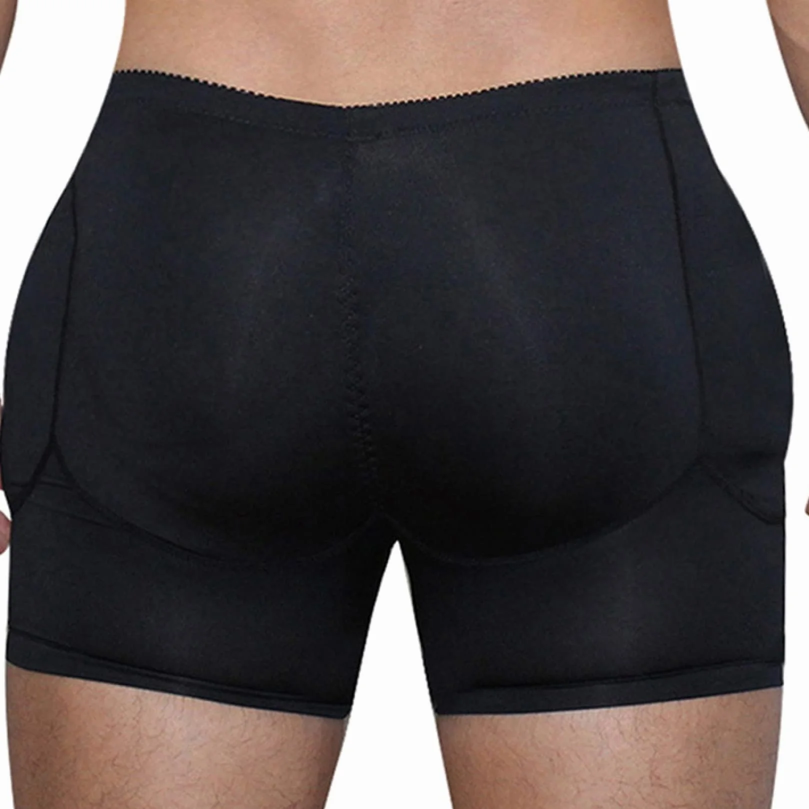 Męskie spodenki wzmacniające pośladki z niskim stanem z wkładkami, szczuplejsze bokserki modelujące sylwetkę Butt Shaper Plus rozmiar