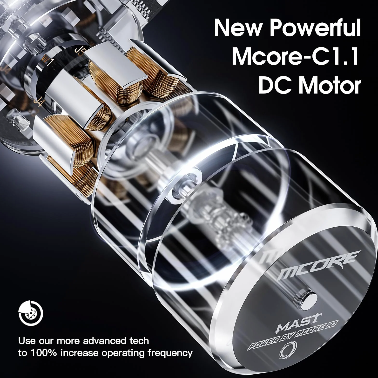 Mast Tattoo Flip4 Pro Tattoo Machine Set Wireless Tattoo Machine 7 Strokes 2.5-4.5mm,2000mAh Battery for Beginners & Professionals (TZWQP-129-2)