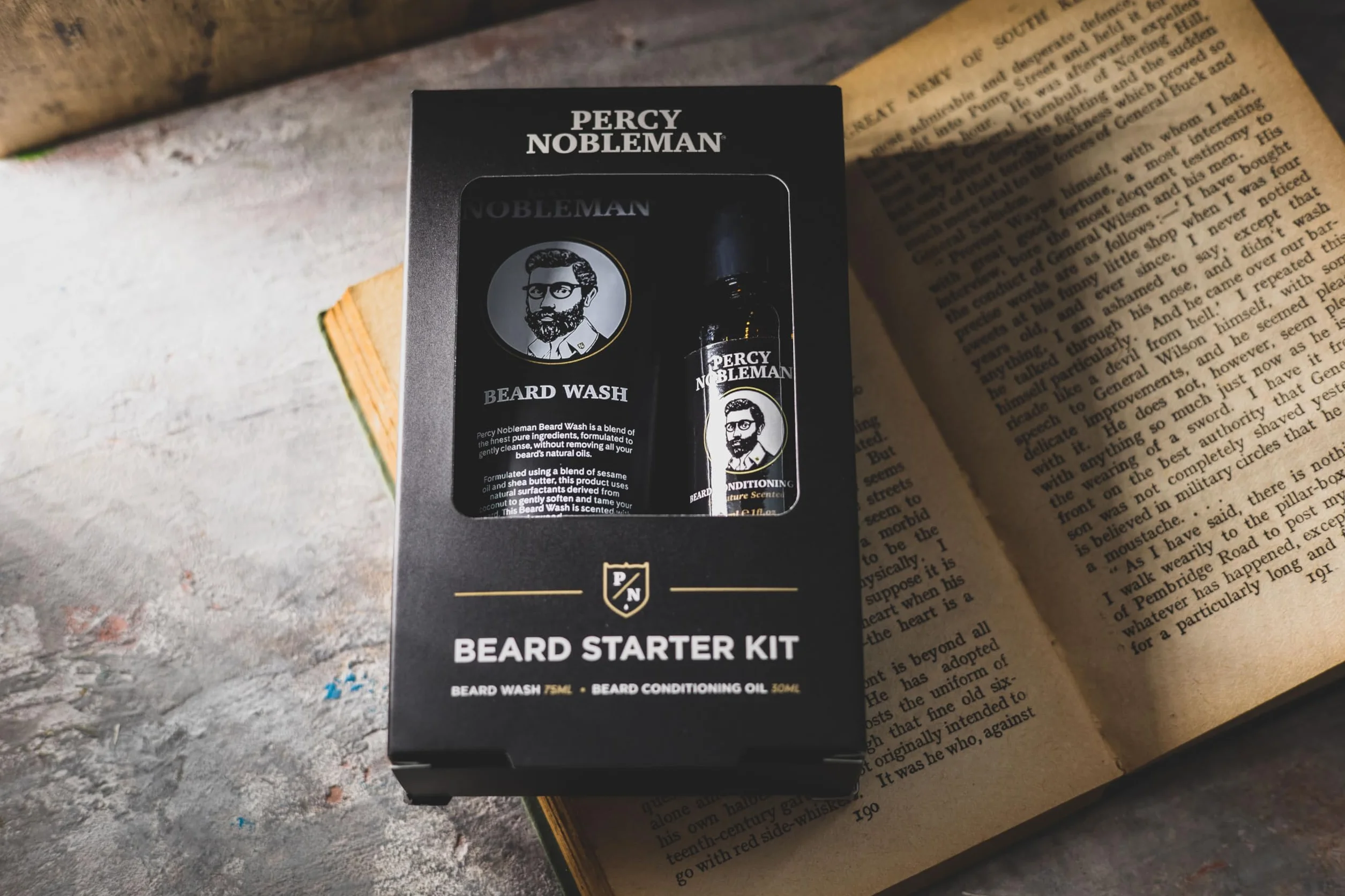 Percy Nobleman Zestaw startowy do brody olejek 30 ml mycie 75 ml