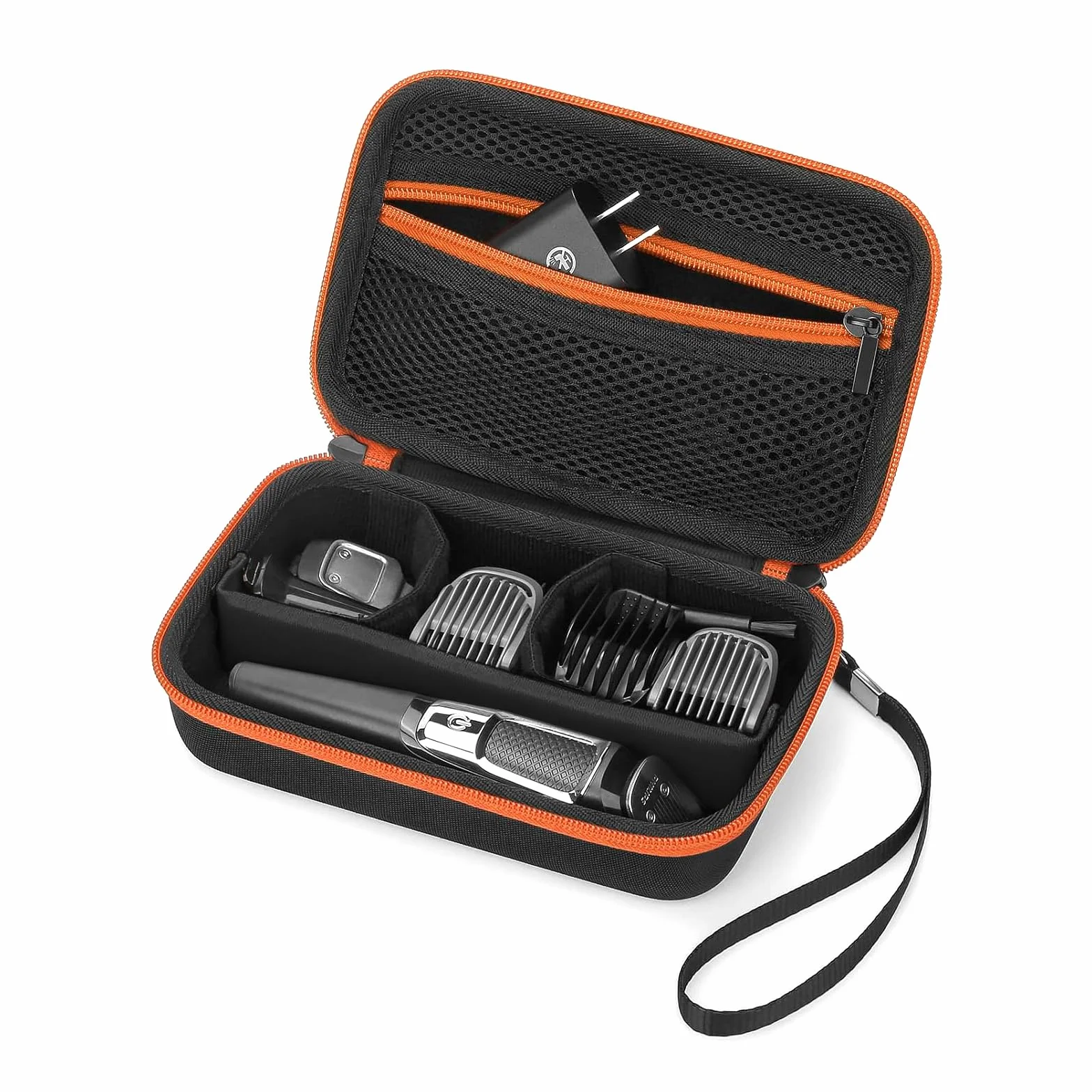 Etui podróżne Linkidea do trymera męskiego, kompatybilne z Philips Multigroom Series 5000, 7000, BG3740/40, MG7910/49, MG5910/49, etui podróżne do pielęgnacji trymera do brody (czarne)