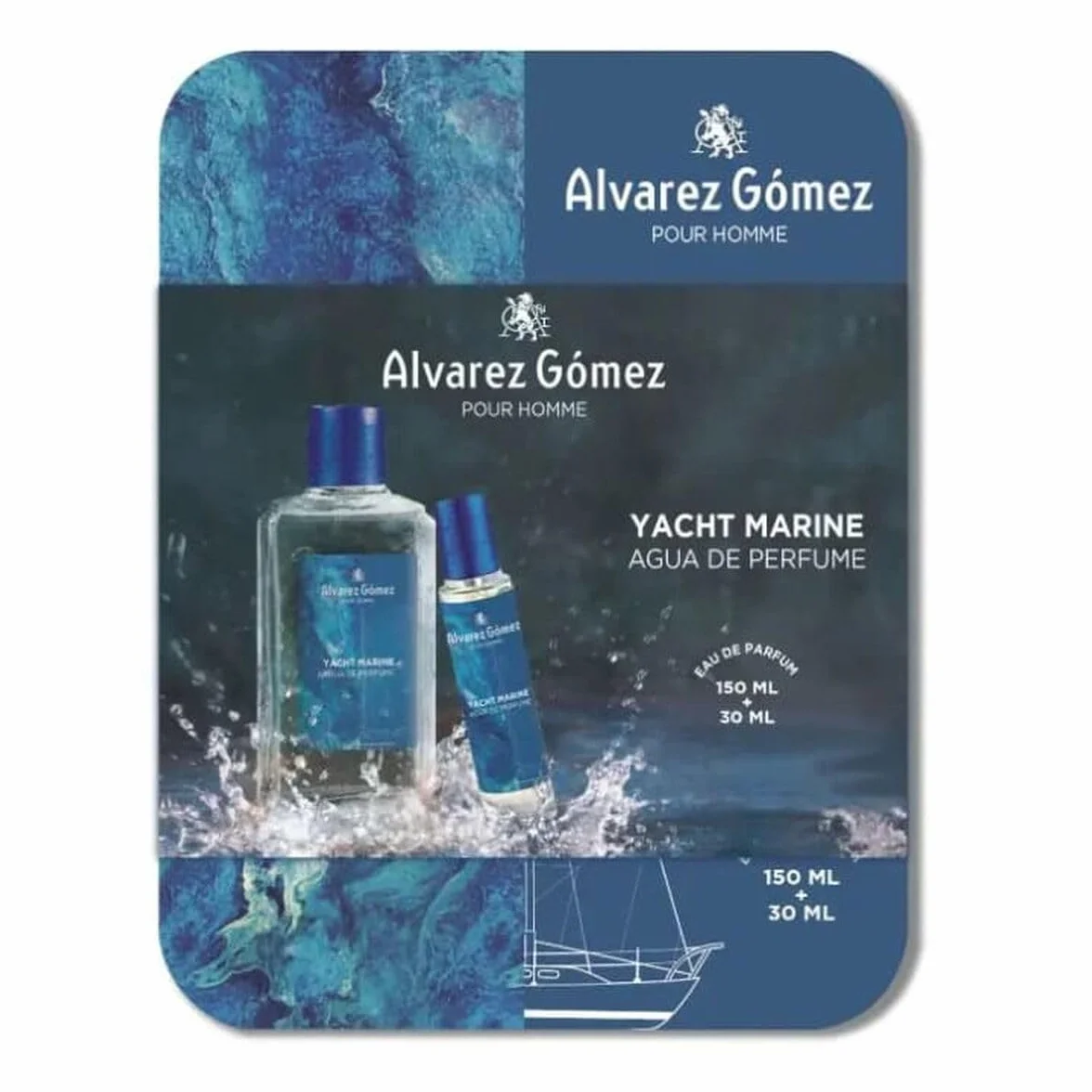Alvarez Gomez zestaw perfum męskie Yatch Marine 2 szt