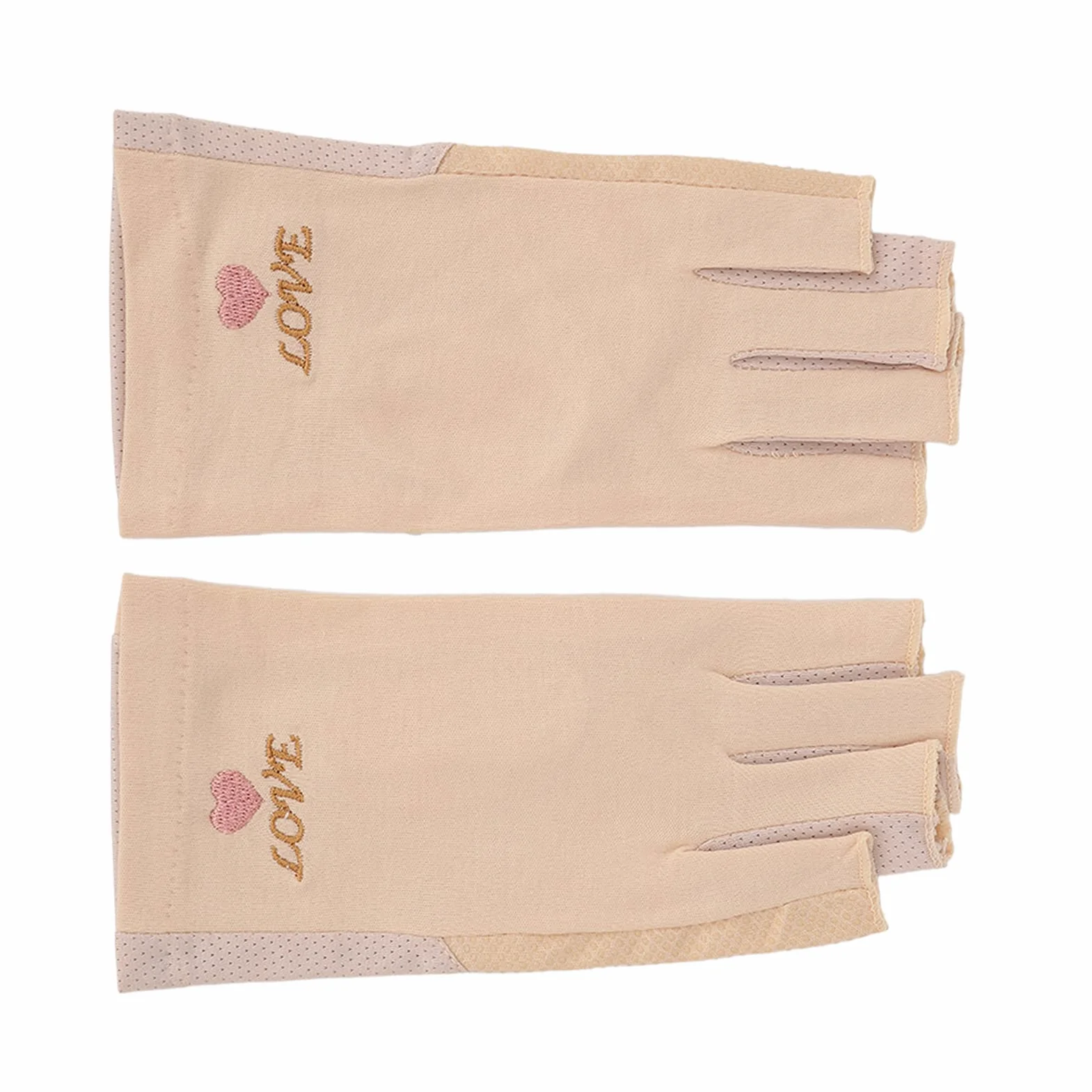 Rękawice Anty UV do Lampy żelowej do Paznokci Rękawice do Manicure Ochrona Przed Promieniowaniem UV Rozciągliwe Oddychające Włókna Bez Palców Bawełniane Rękawiczki do Paznokci(Jasny zółty)