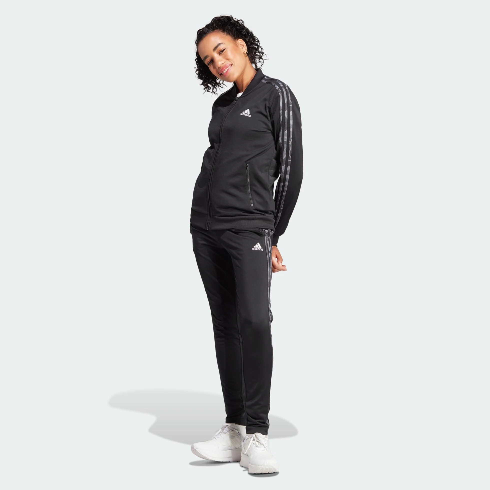 adidas Kobiety Essentials 3-Stripes Track Suit, Black/Multicolor, XS
