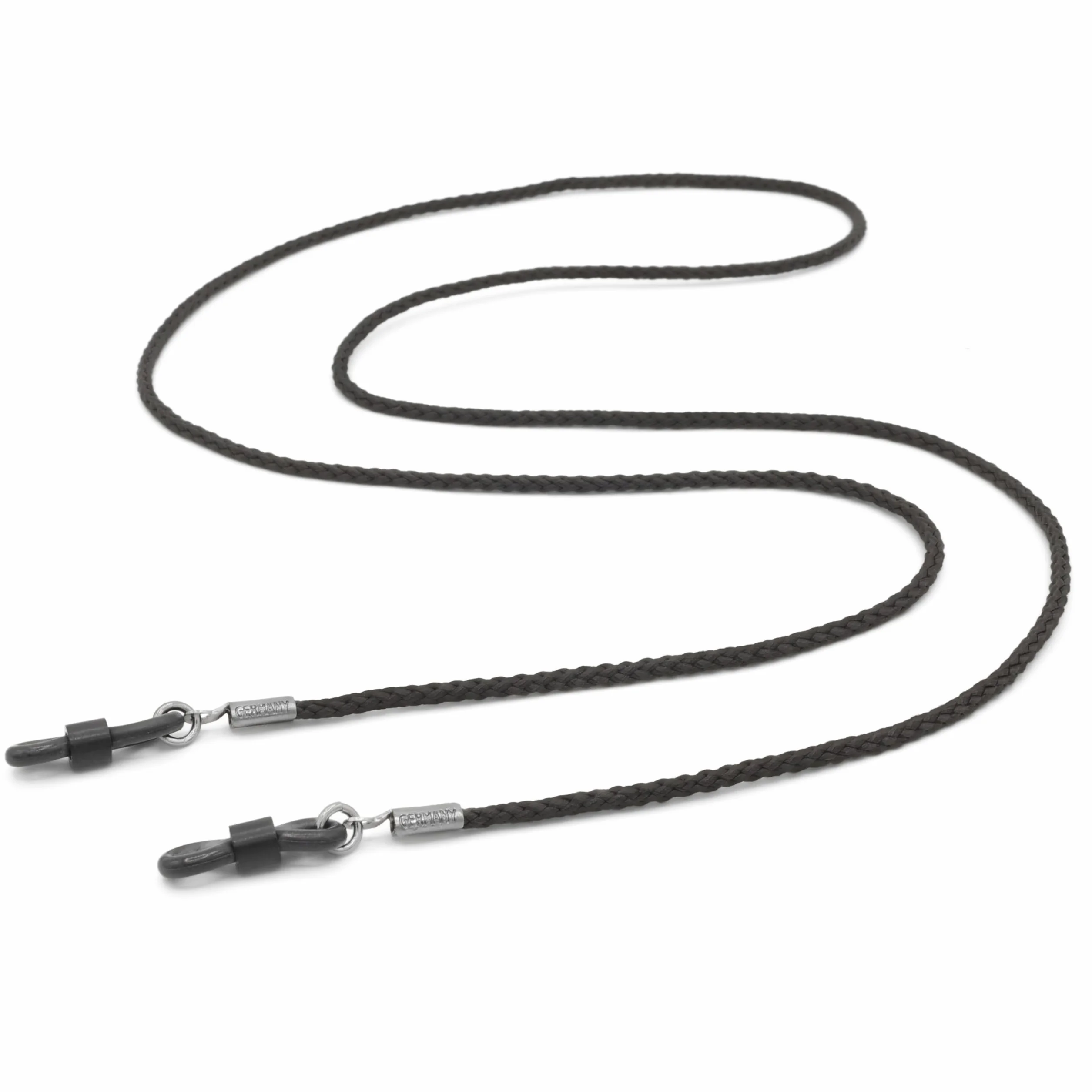 STANDWERK® Pasek do okularów męski [Made in Germany] odporna na promieniowanie UV guma do okularów i materiałowe tasiemki do okularów - wysokiej jakości pasek do okularów - nie zawiera niklu - pasek
