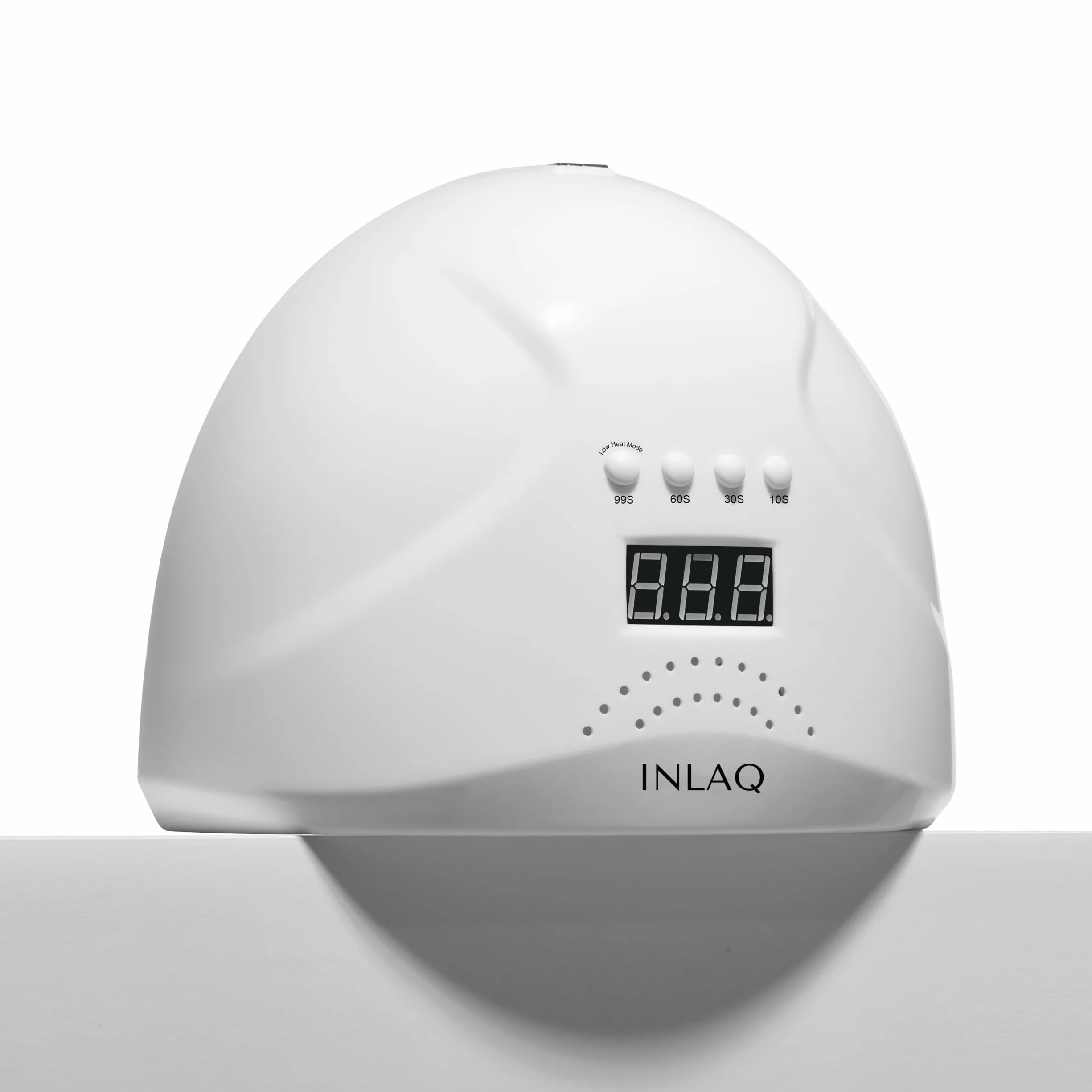 INLAQ lampa Dual UV/LED do paznokci hybrydowych 48 W biała wyświetlacz LCD trzy tryby