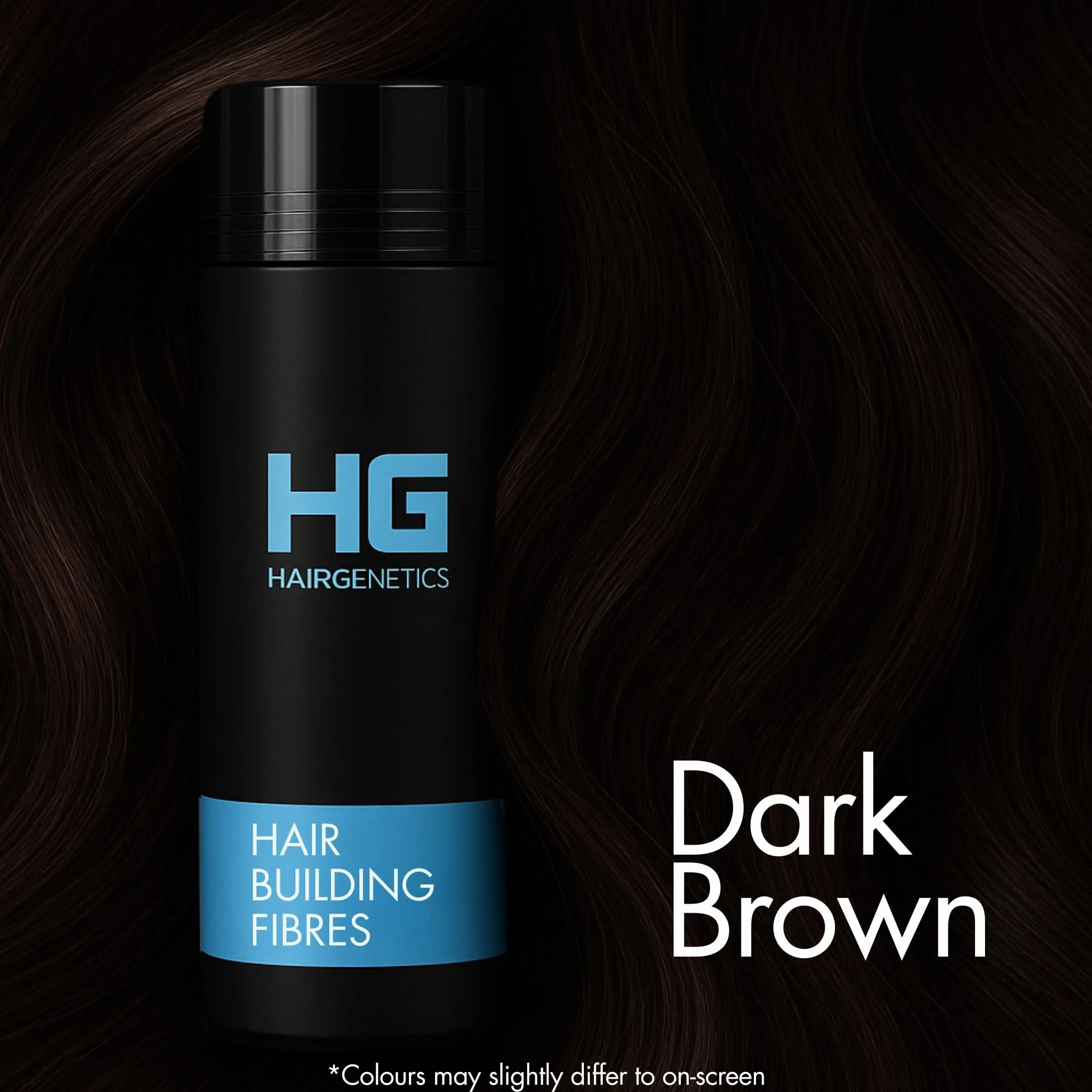 Hair Genetics® Advanced Keratin Hair Fibers – duży wkład 22 g, naturalna koncepcja, aby zaoszczędzić pieniądze, profesjonalny korektor do wypadania włosów, dla mężczyzn i kobiet (ciemnobrązowy)