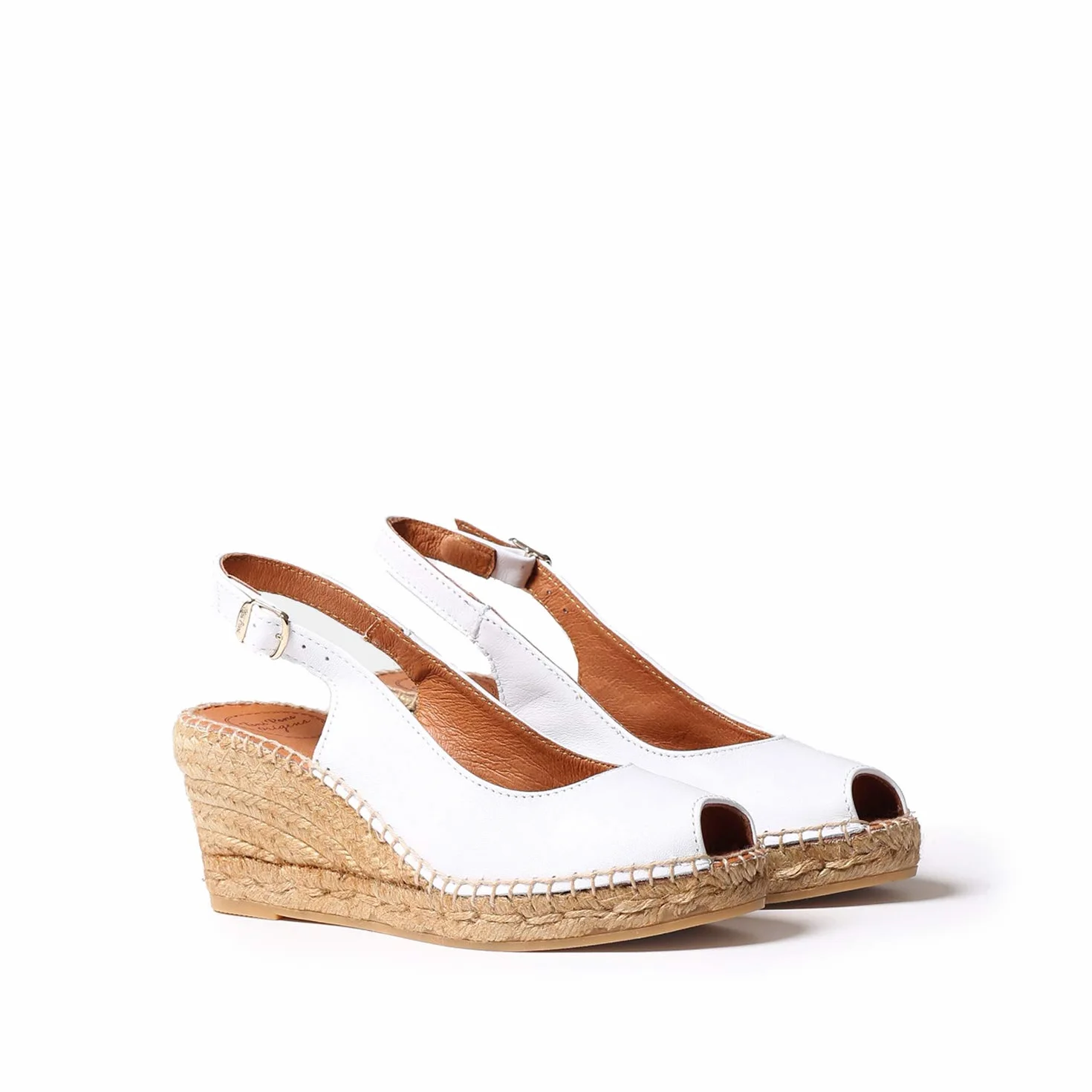 TONI PONS CROACIA - Toni Pons peep toe style wedge espadrille for women made of leather.