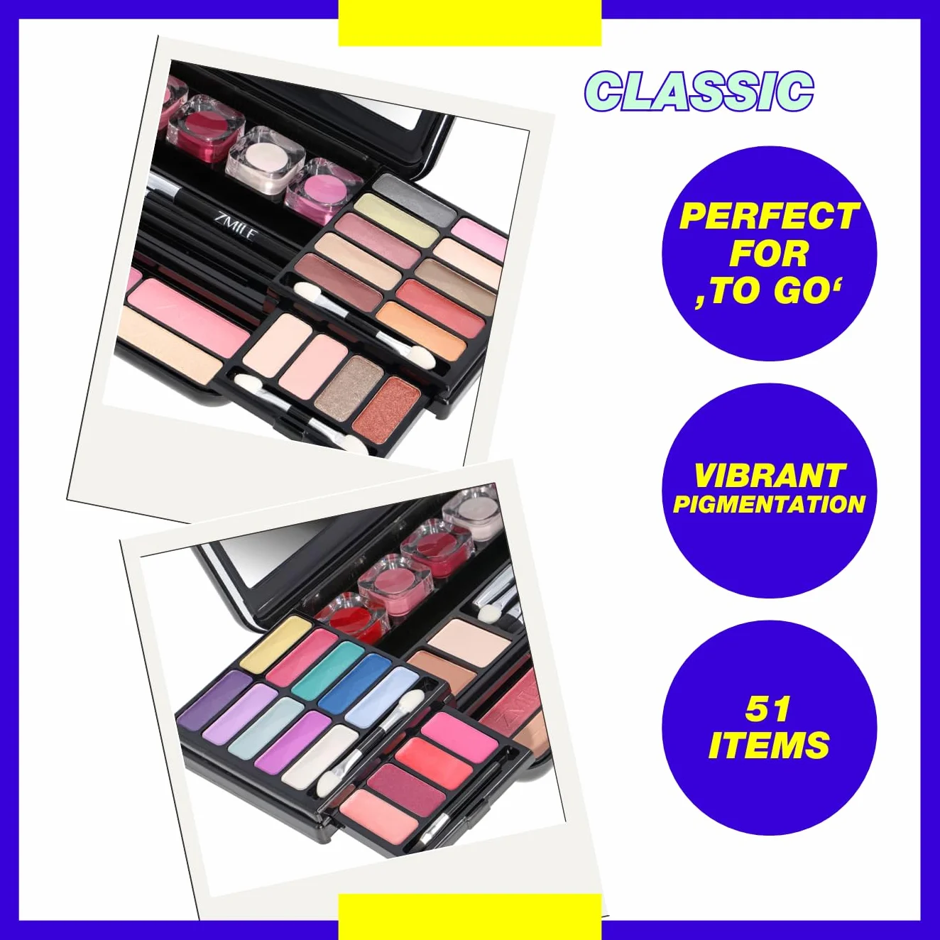 ZMILE Cosmetics Zestaw do Makijażu, Classic, Kosmetyki Wegańskie