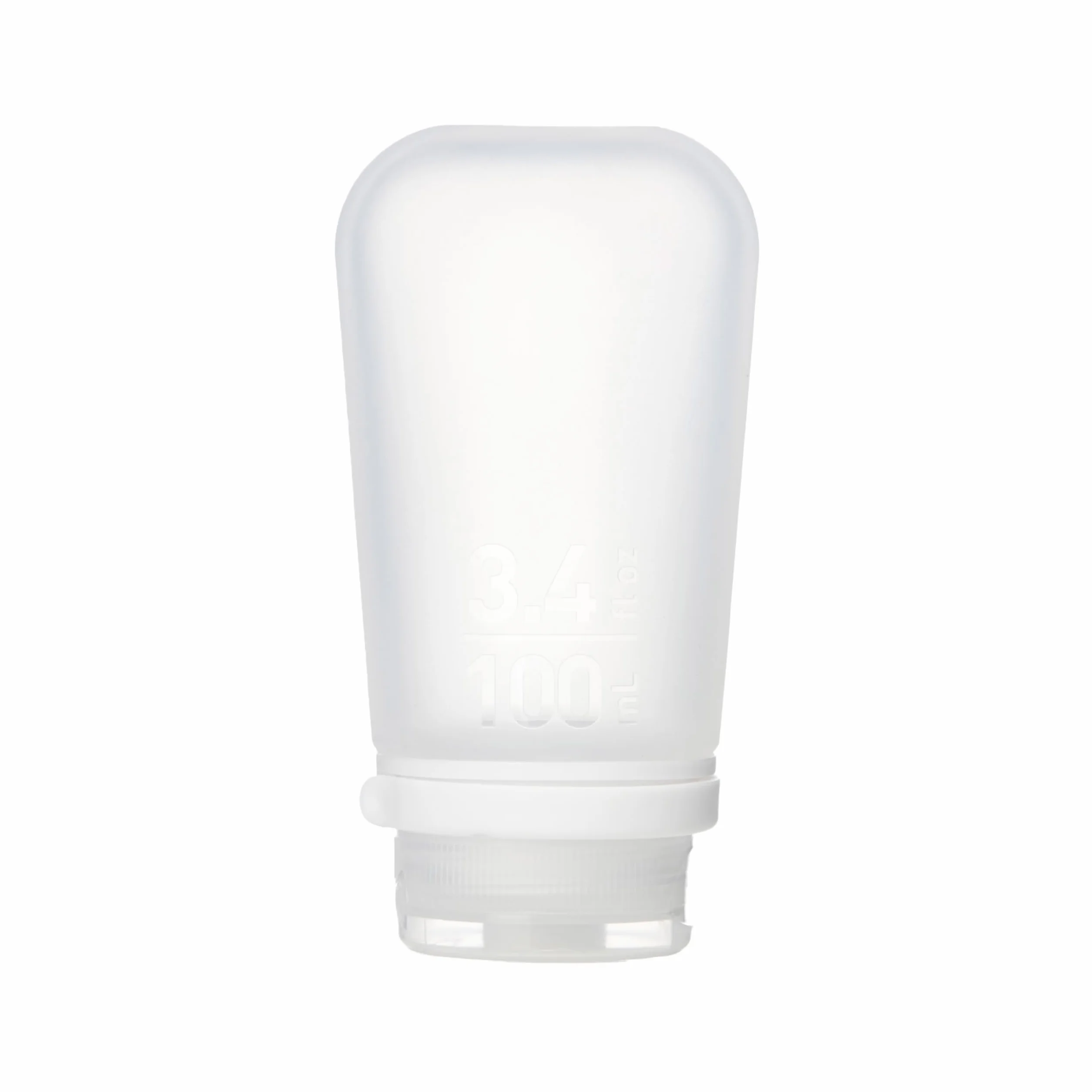 humangear GoToob+ duża butelka podróżna GoToob+ 100 ml z nakrętką blokującą, duża, 100 ml, przezroczysta, duża
